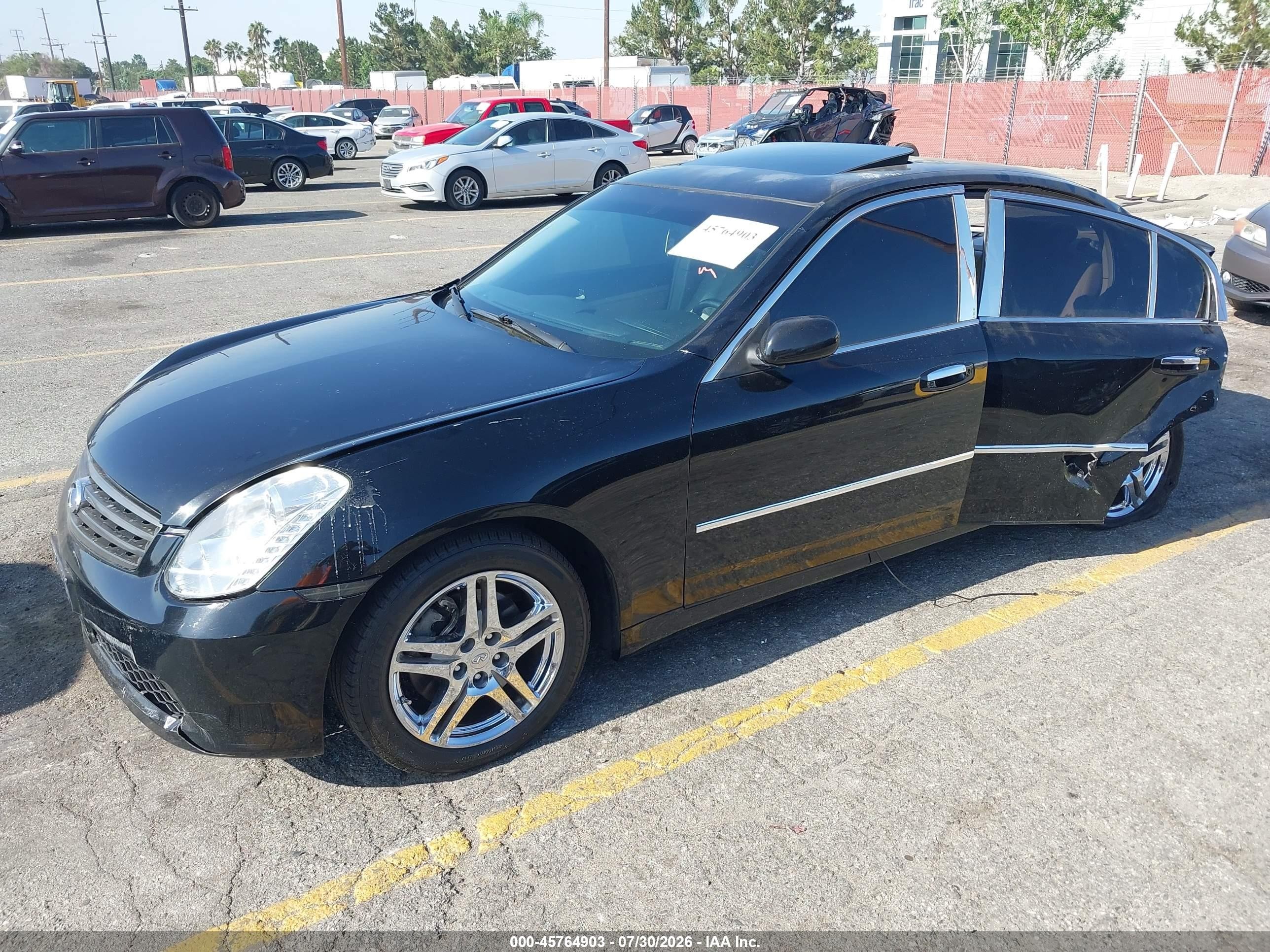 2005 Infiniti G35   Black vin: JNKCV51E95M205319
