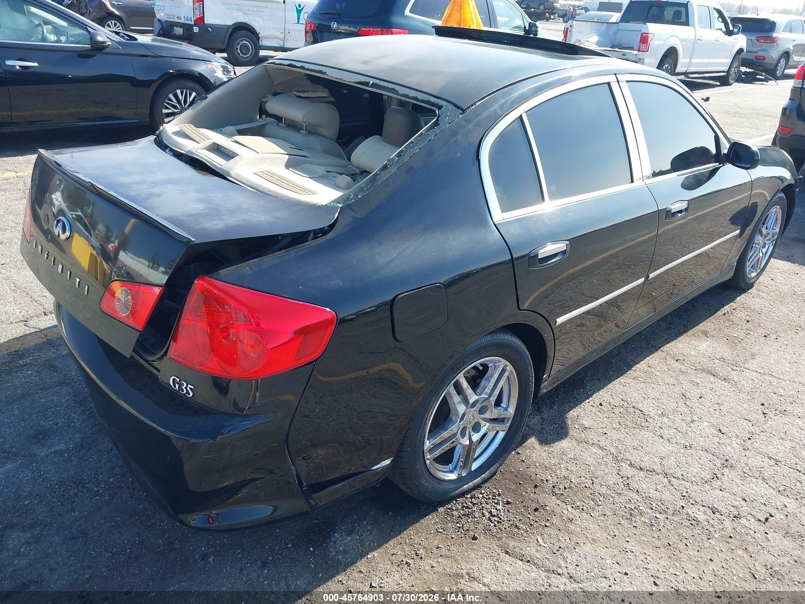 2005 Infiniti G35   Black vin: JNKCV51E95M205319