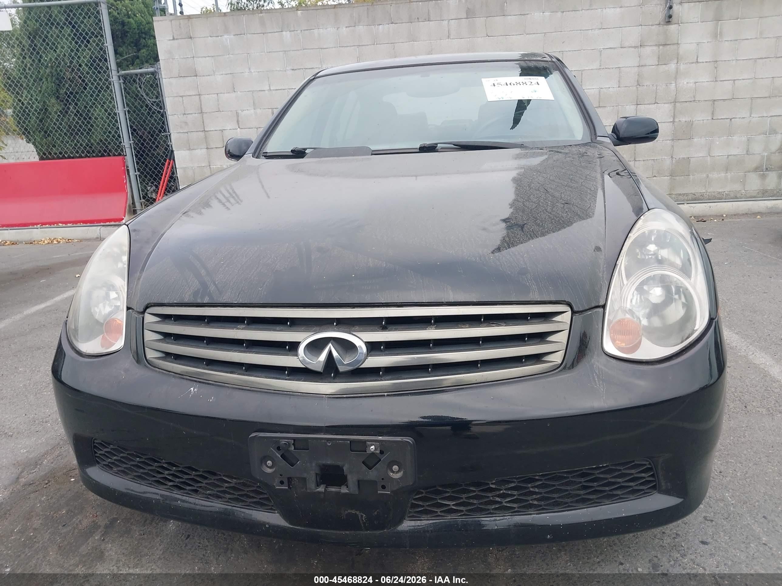 2005 Infiniti G35   Black vin: JNKCV51E95M221696