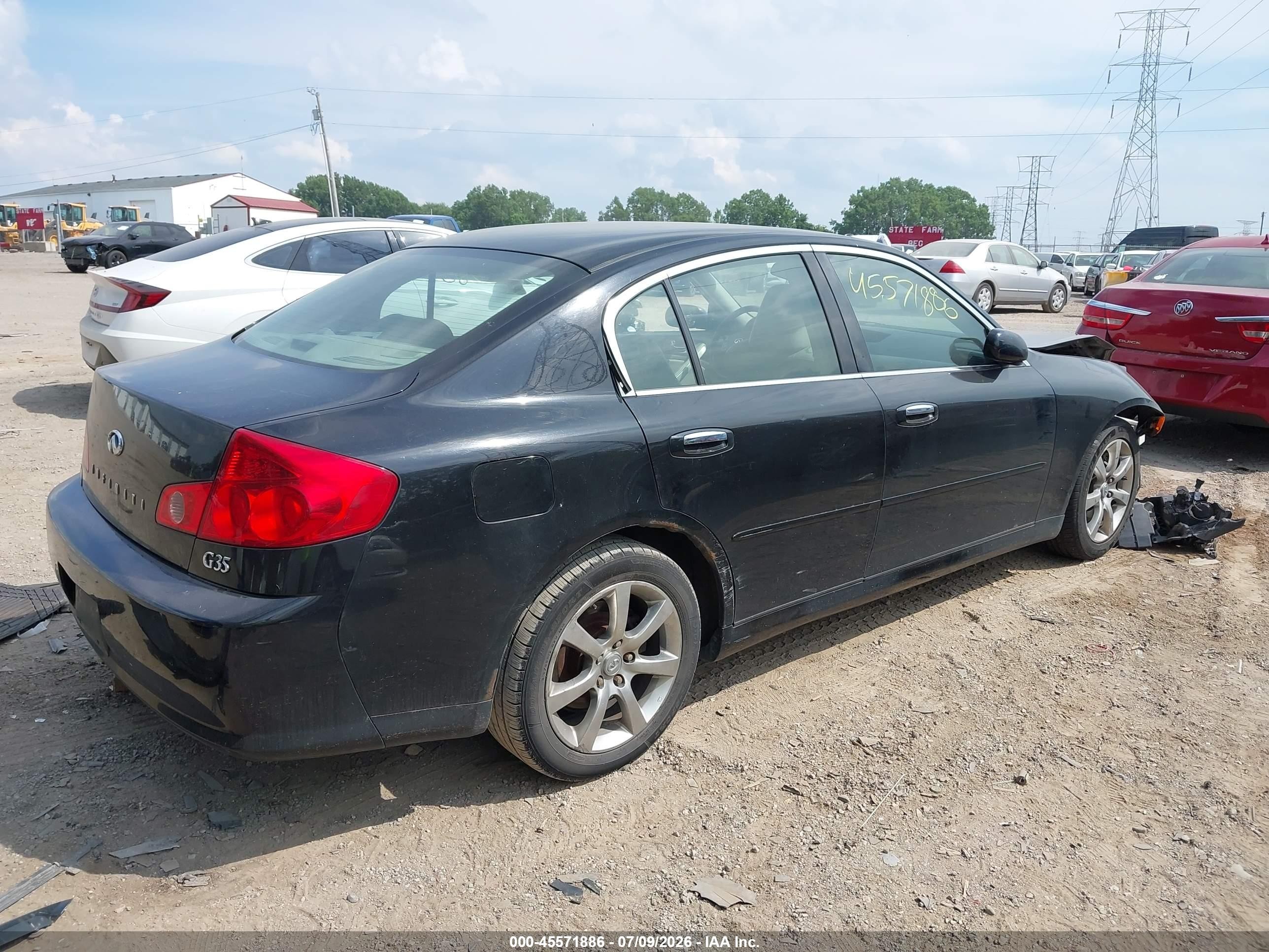 2006 Infiniti G35 Черный vin: JNKCV51E96M502978
