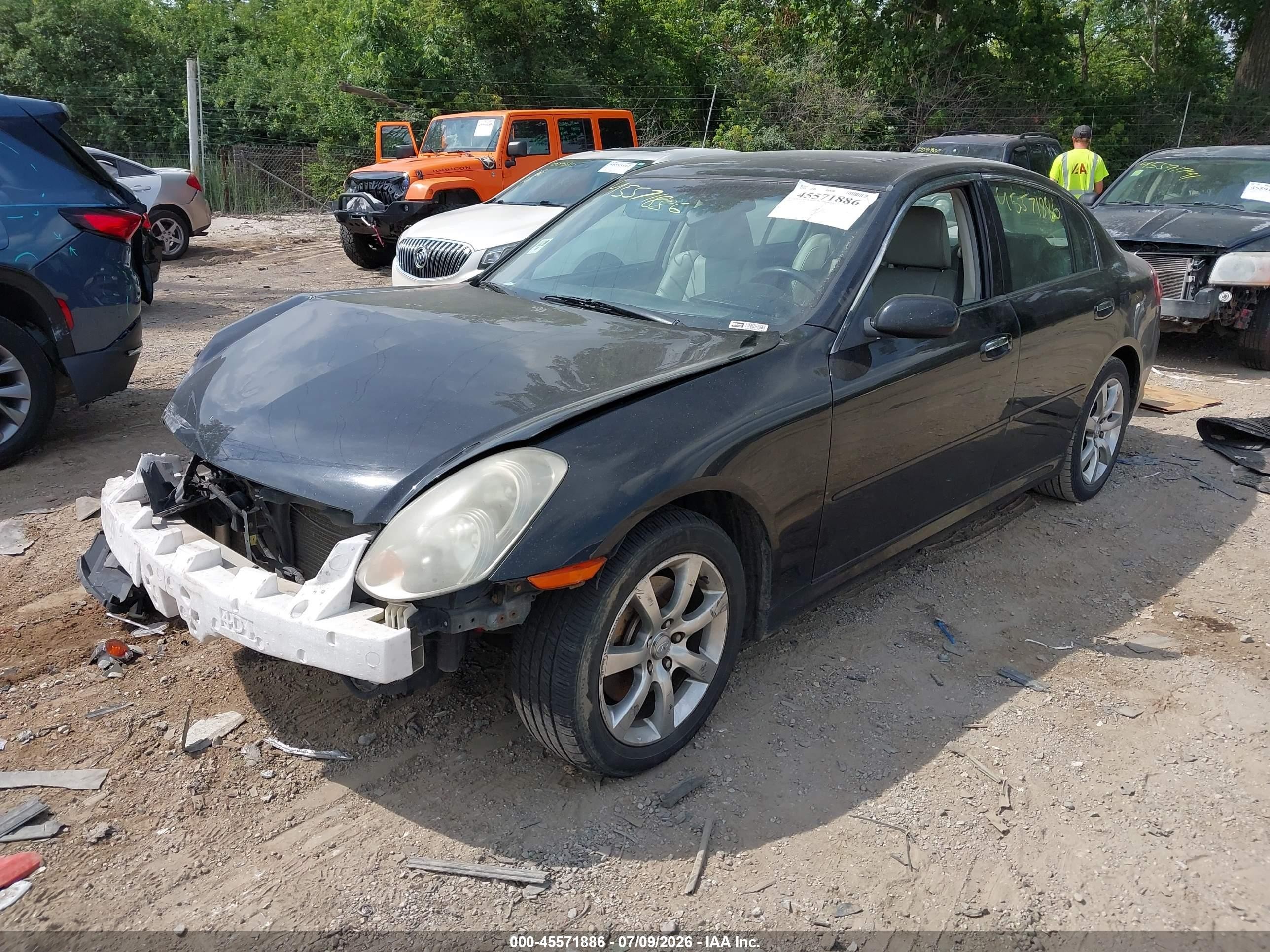 2006 Infiniti G35 Черный vin: JNKCV51E96M502978