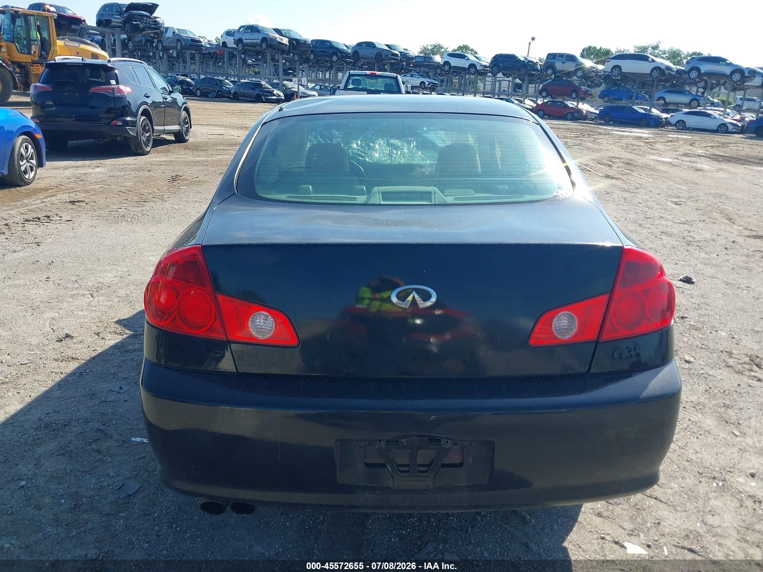2006 Infiniti G35   Черный vin: JNKCV51E96M504987