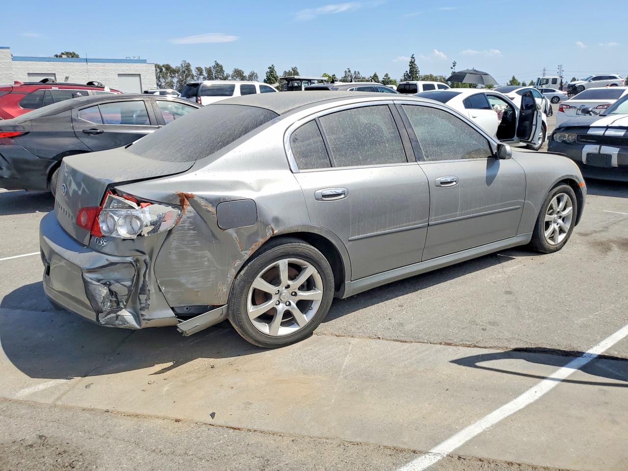 2005 Infiniti G35 Base Gray vin: JNKCV51EX5M203577