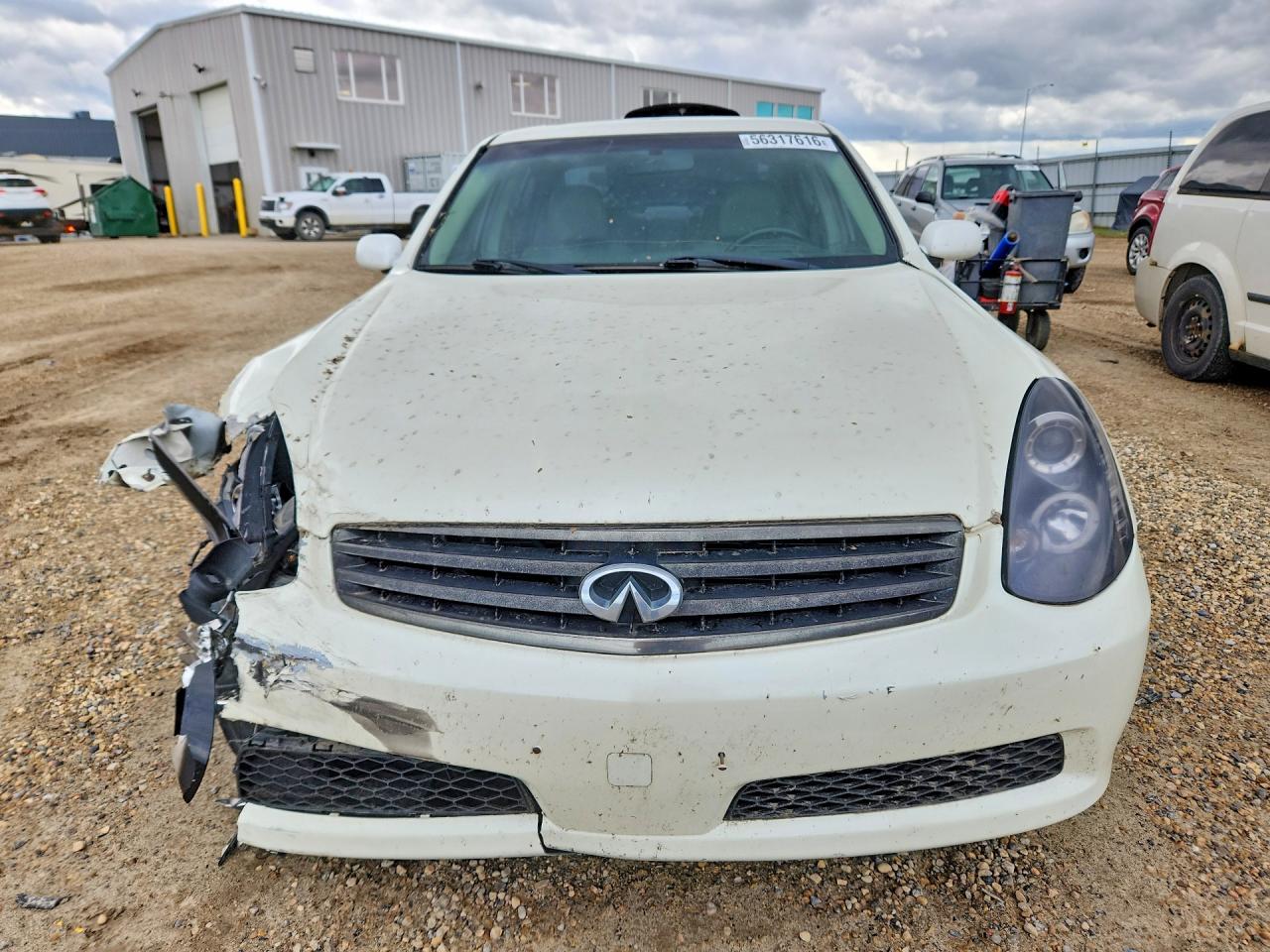 2006 Infiniti G35 Base White vin: JNKCV51EX6M504920