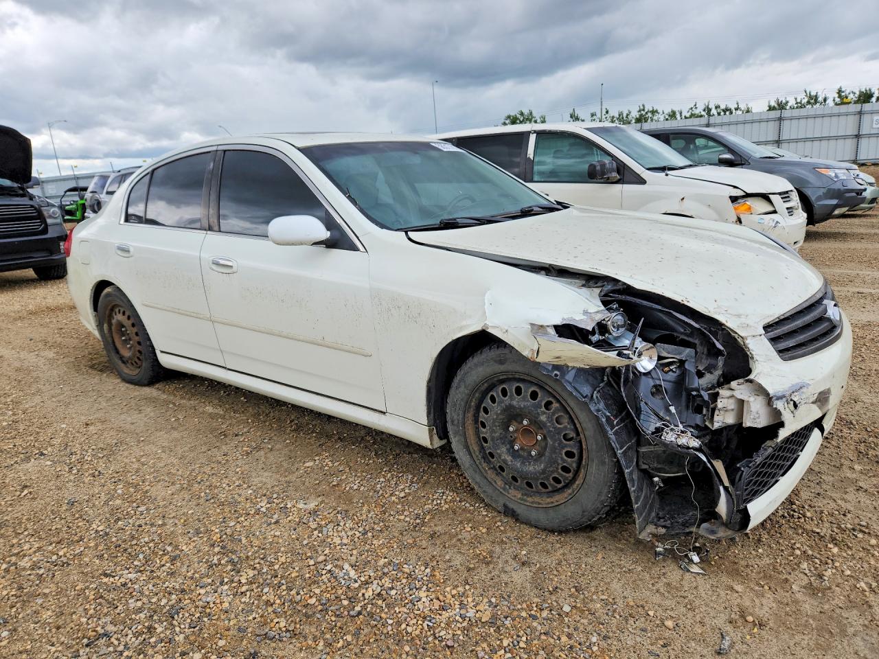 2006 Infiniti G35 Base White vin: JNKCV51EX6M504920