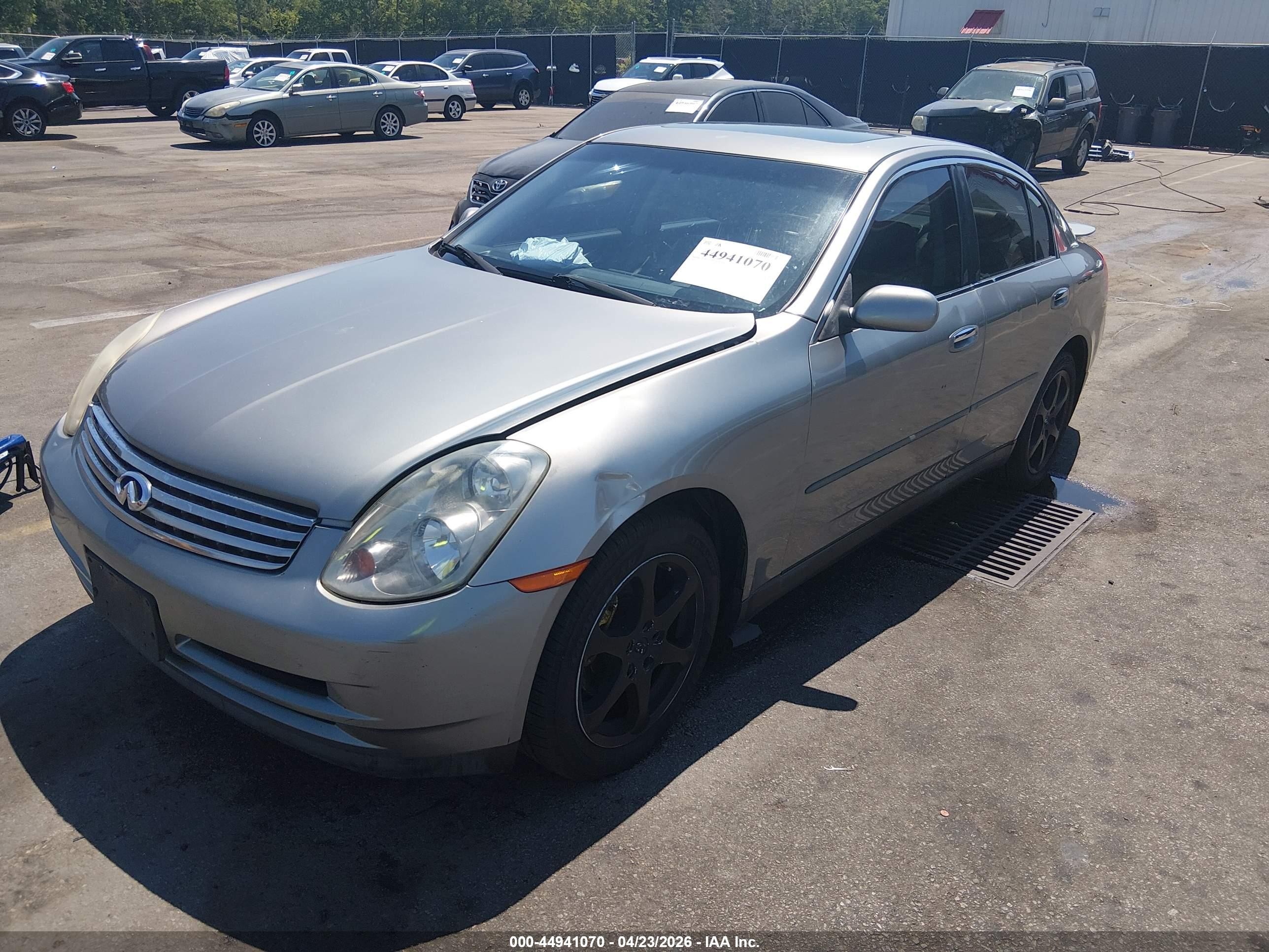 2004 Infiniti G35x   Gray vin: JNKCV51F04M711497