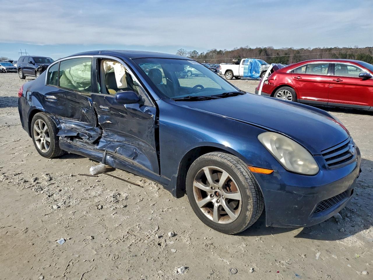 2006 Infiniti G35 Синий vin: JNKCV51F06M603271