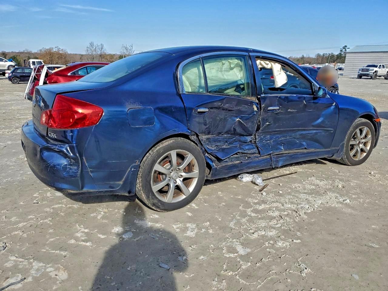 2006 Infiniti G35 Синий vin: JNKCV51F06M603271