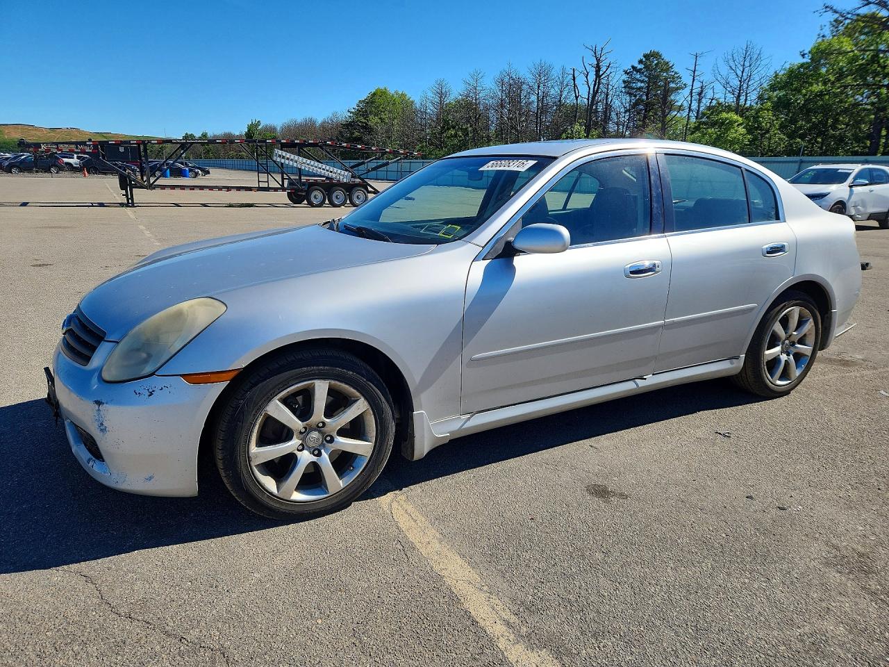 2006 Infiniti G35 X Silver vin: JNKCV51F06M612780