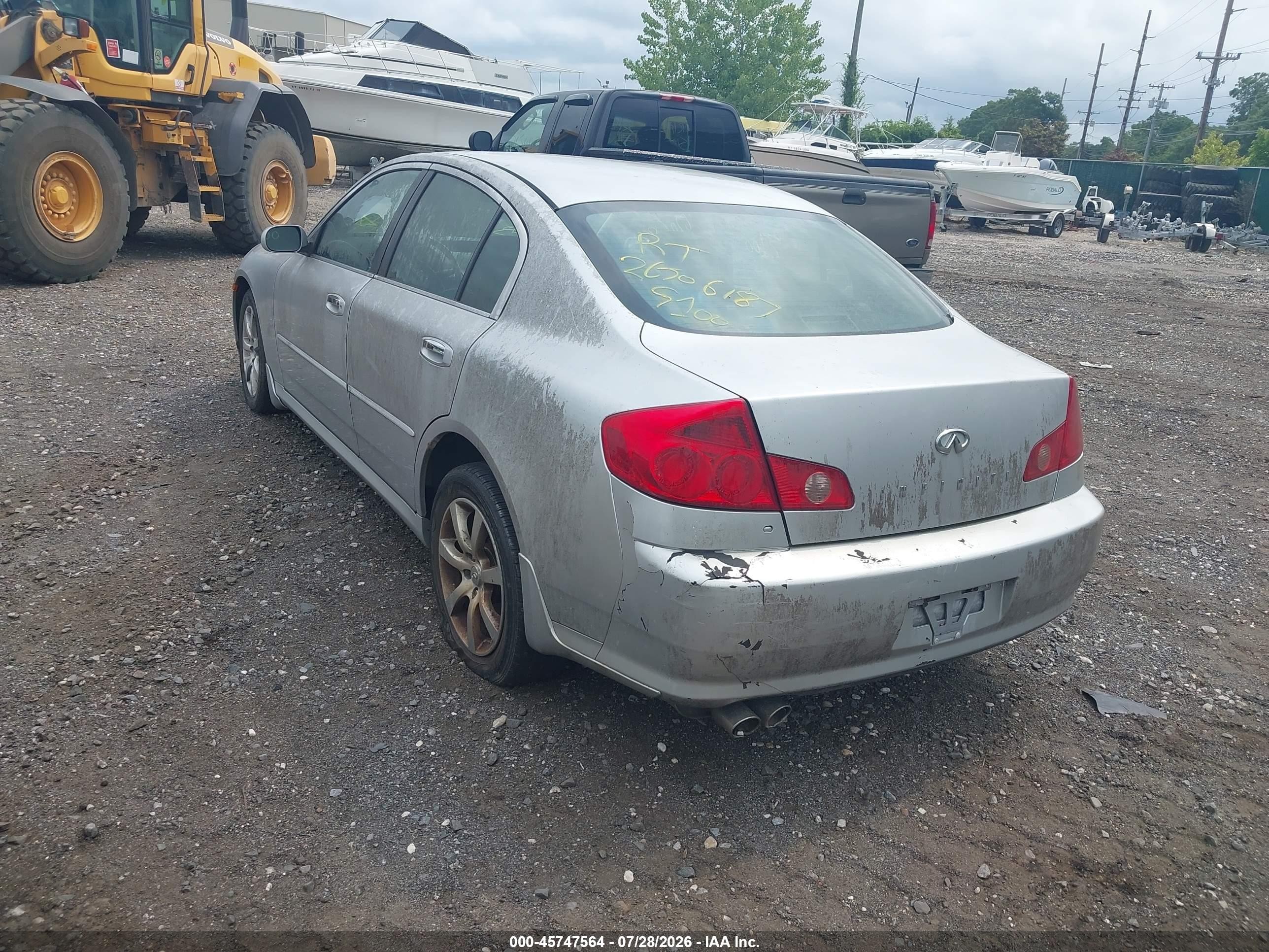 2006 Infiniti G35x   Серебряный vin: JNKCV51F06M615520