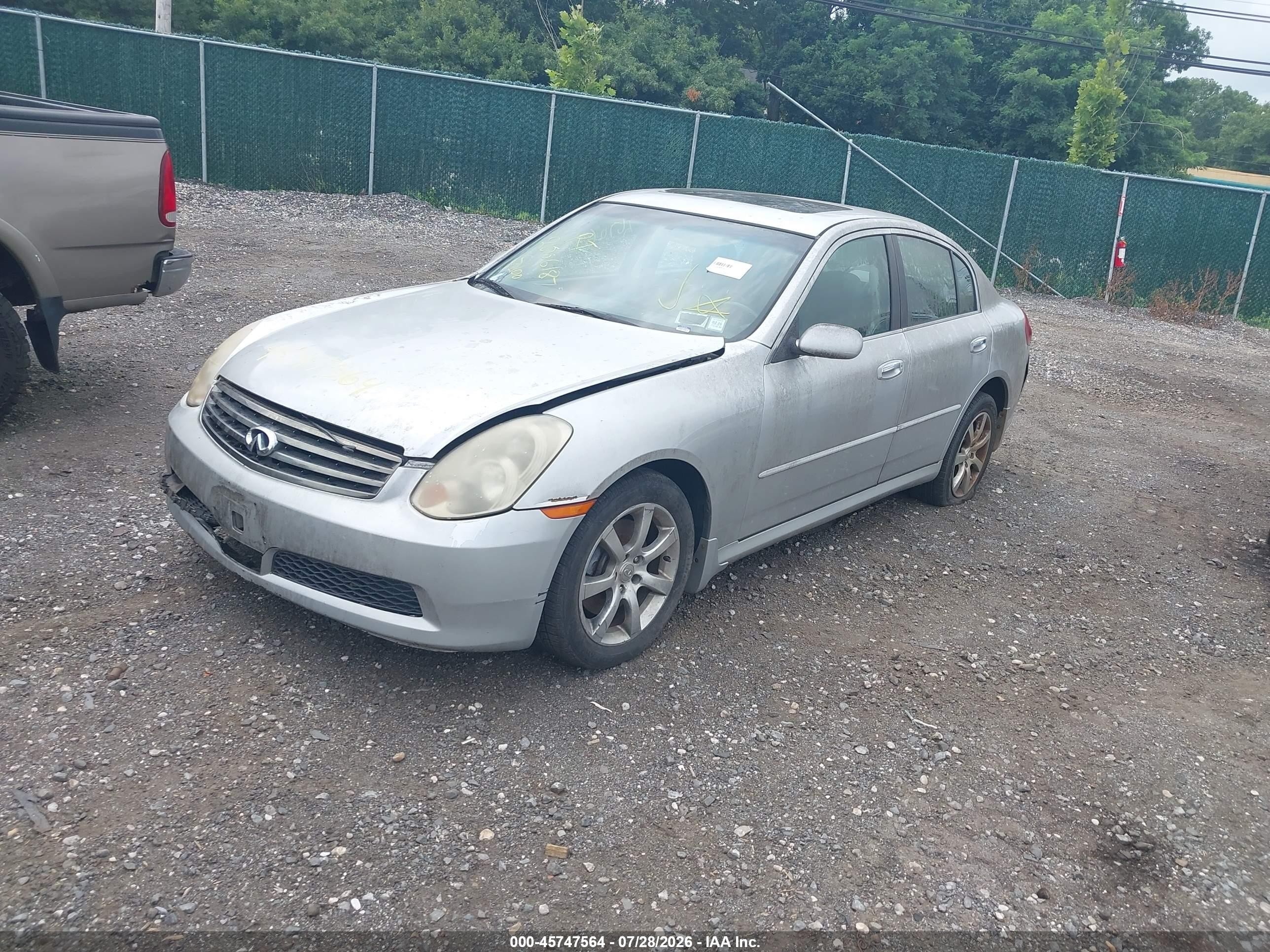 2006 Infiniti G35x   Серебряный vin: JNKCV51F06M615520