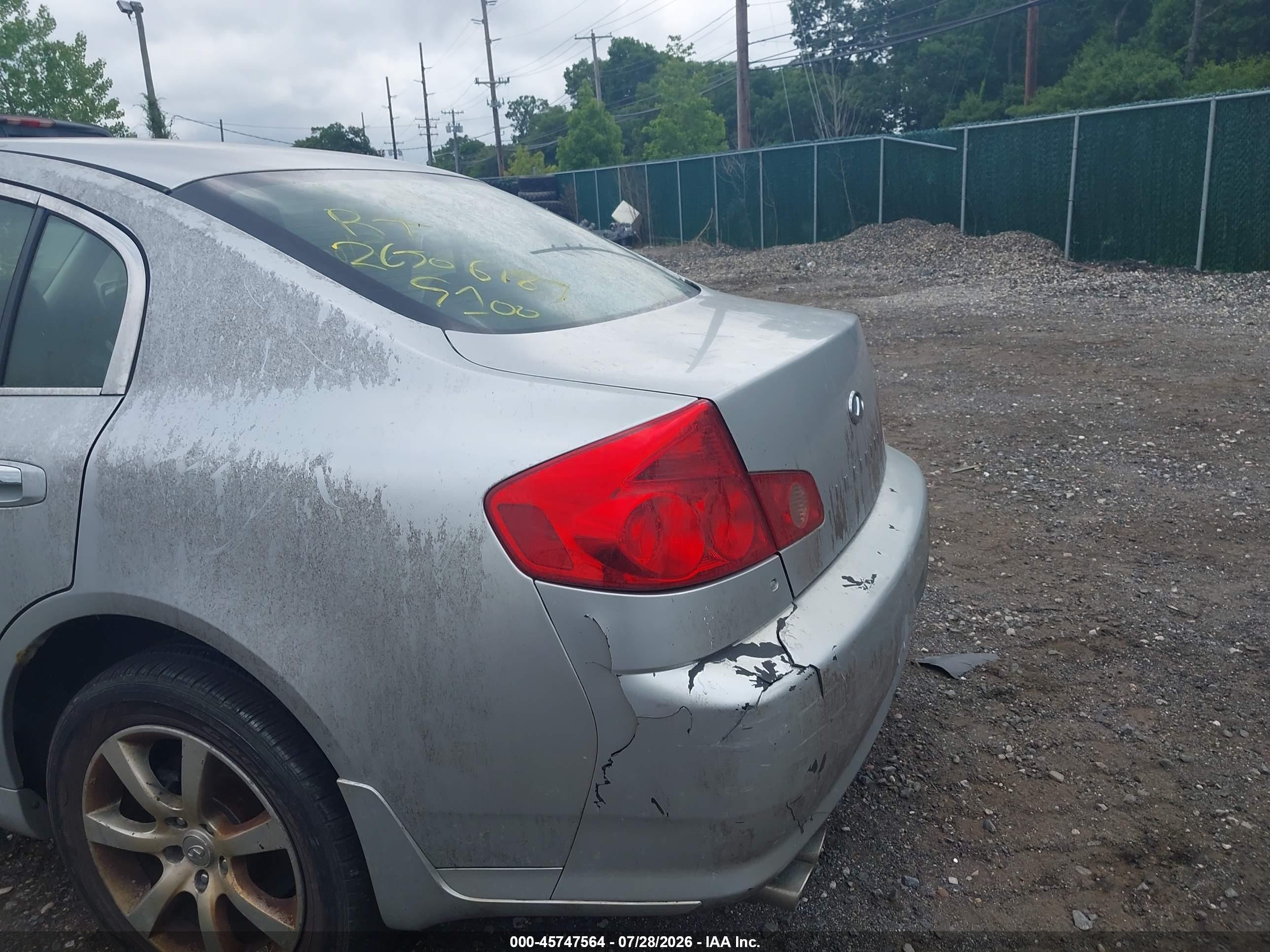 2006 Infiniti G35x   Серебряный vin: JNKCV51F06M615520