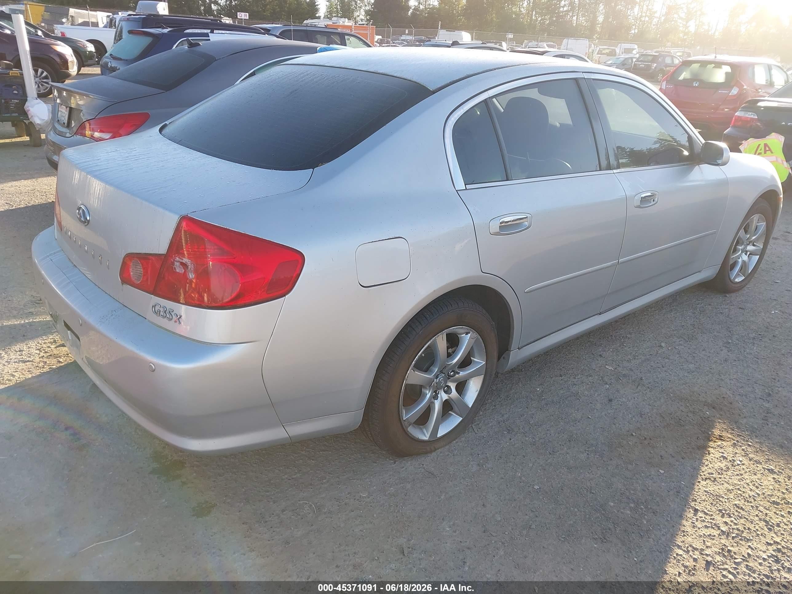 2006 Infiniti G35x   Silver vin: JNKCV51F06M617266