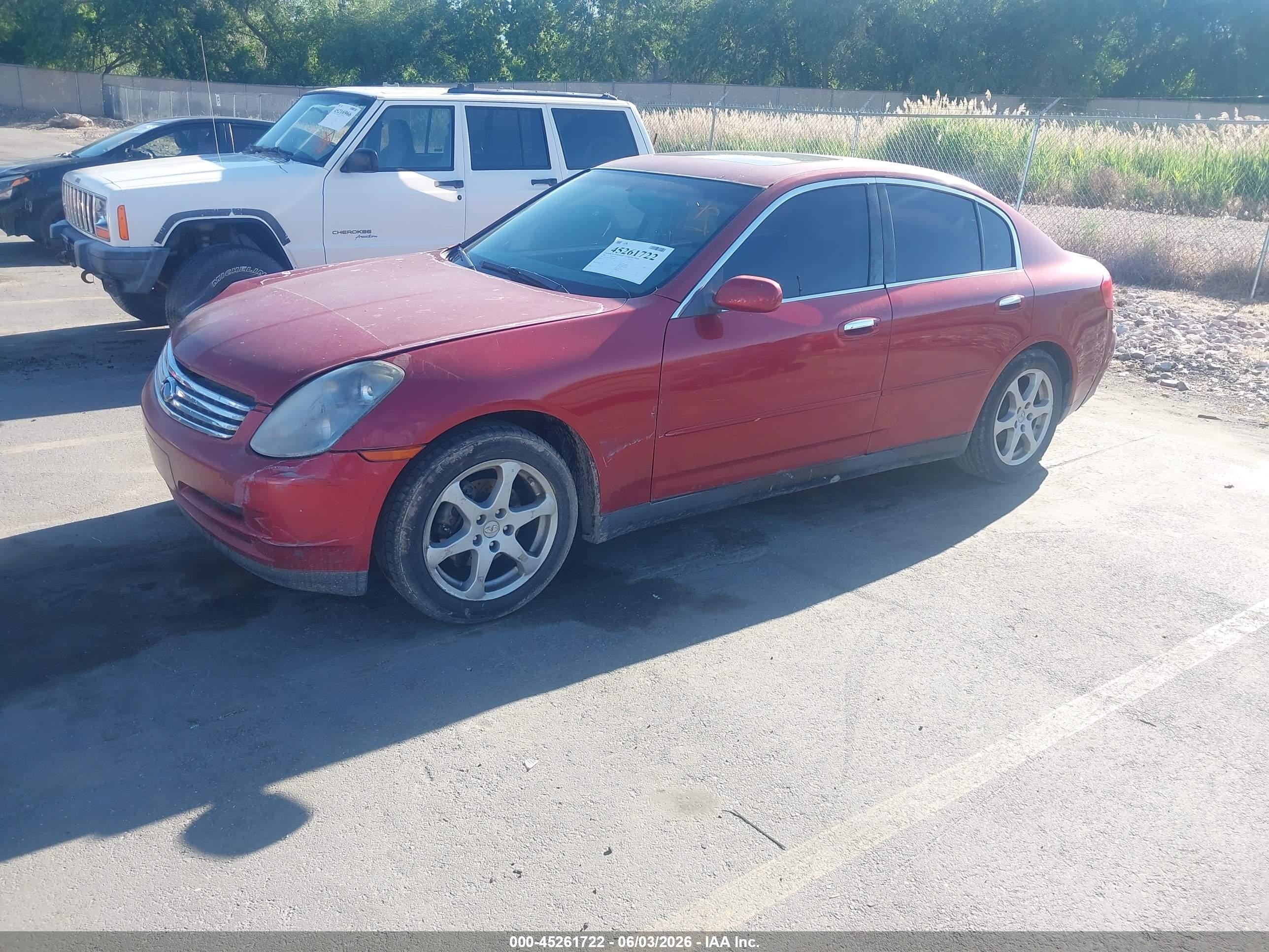 2004 Infiniti G35x   Красный vin: JNKCV51F14M702145