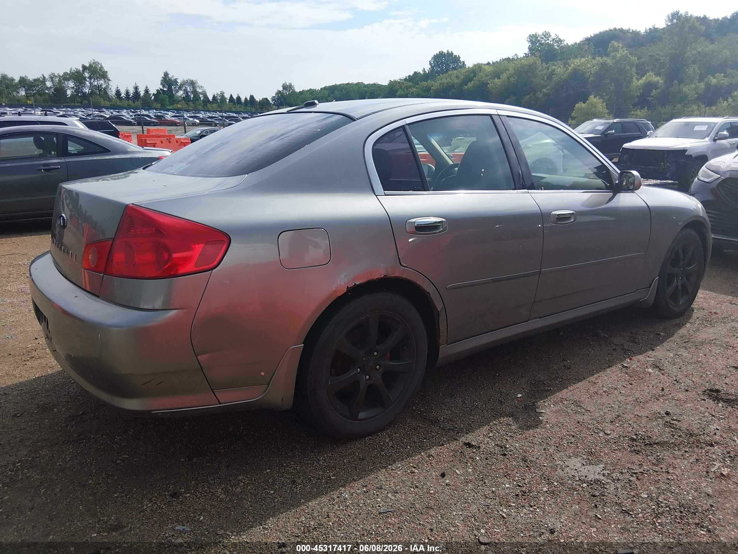 2005 Infiniti G35x   Gray vin: JNKCV51F15M308856