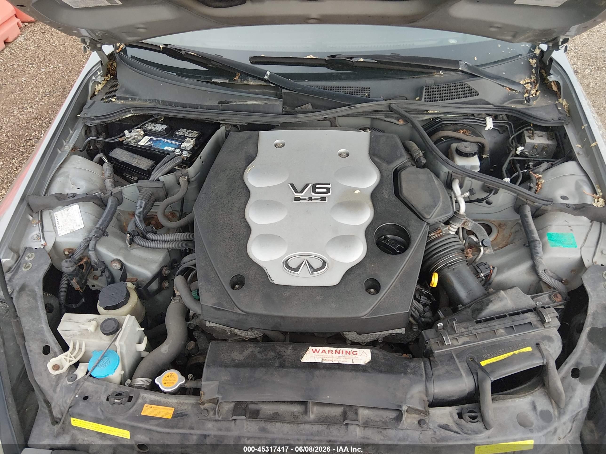 2005 Infiniti G35x   Gray vin: JNKCV51F15M308856