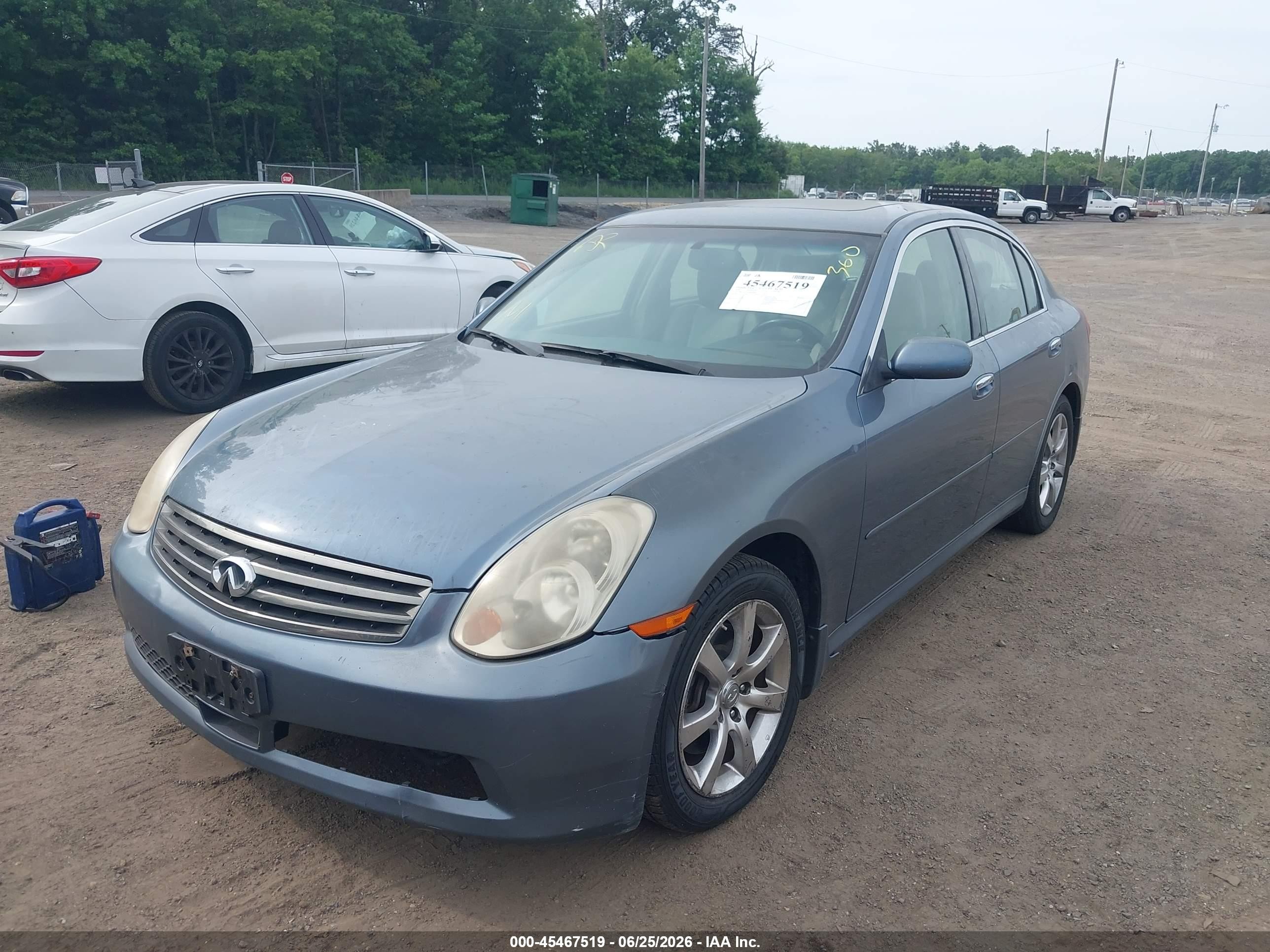 2006 Infiniti G35x   Синий vin: JNKCV51F16M607989
