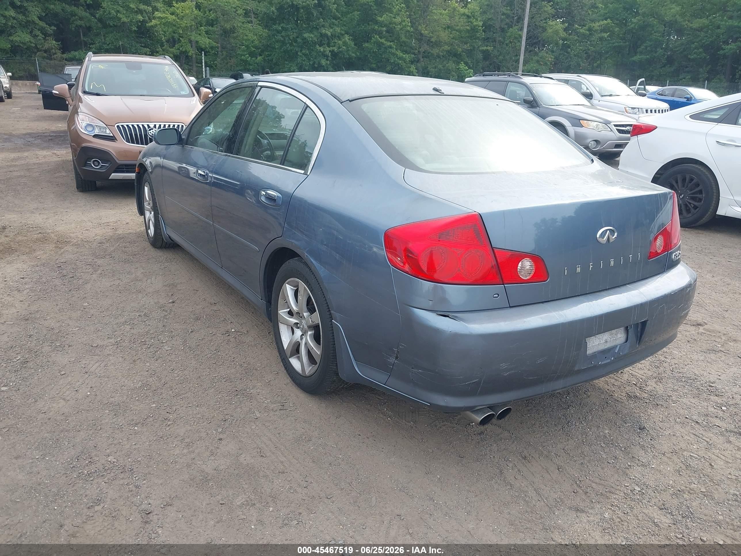2006 Infiniti G35x   Синий vin: JNKCV51F16M607989
