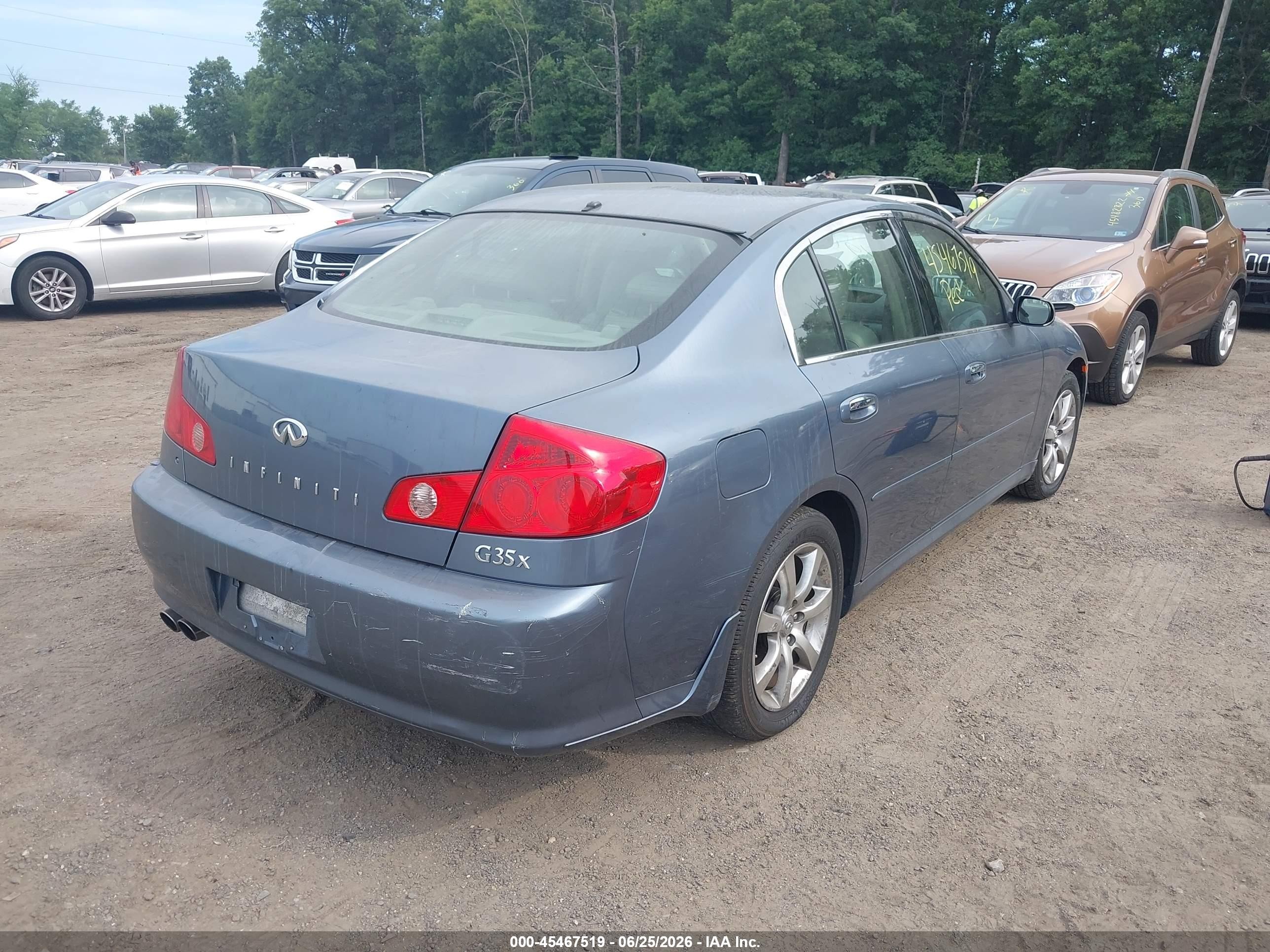 2006 Infiniti G35x   Синий vin: JNKCV51F16M607989