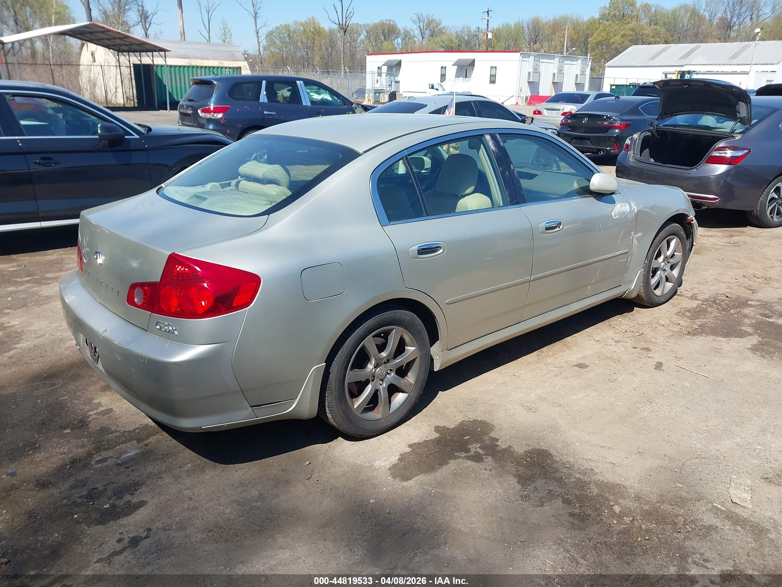 2006 Infiniti G35x   Silver vin: JNKCV51F16M614862