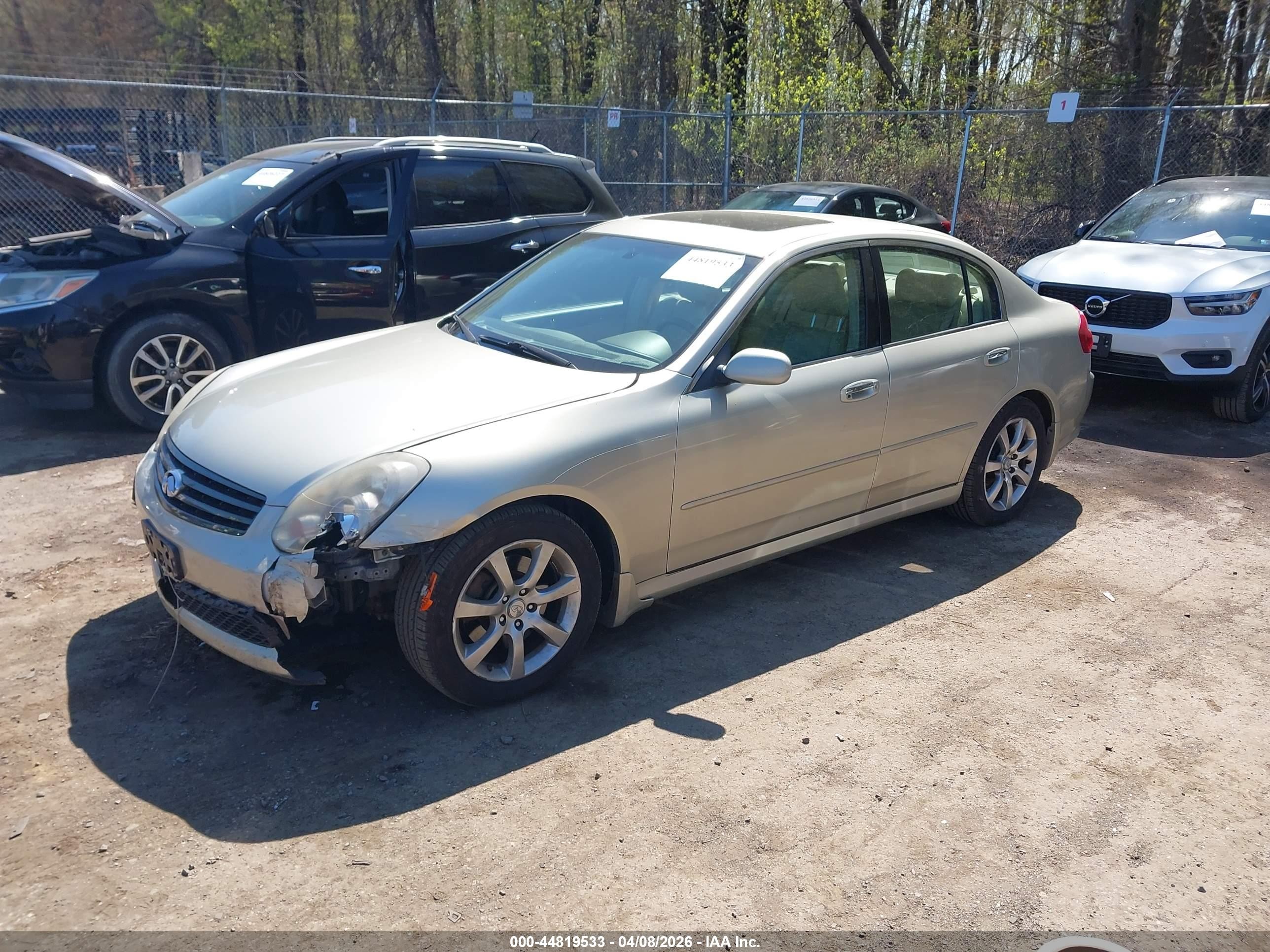 2006 Infiniti G35x   Silver vin: JNKCV51F16M614862
