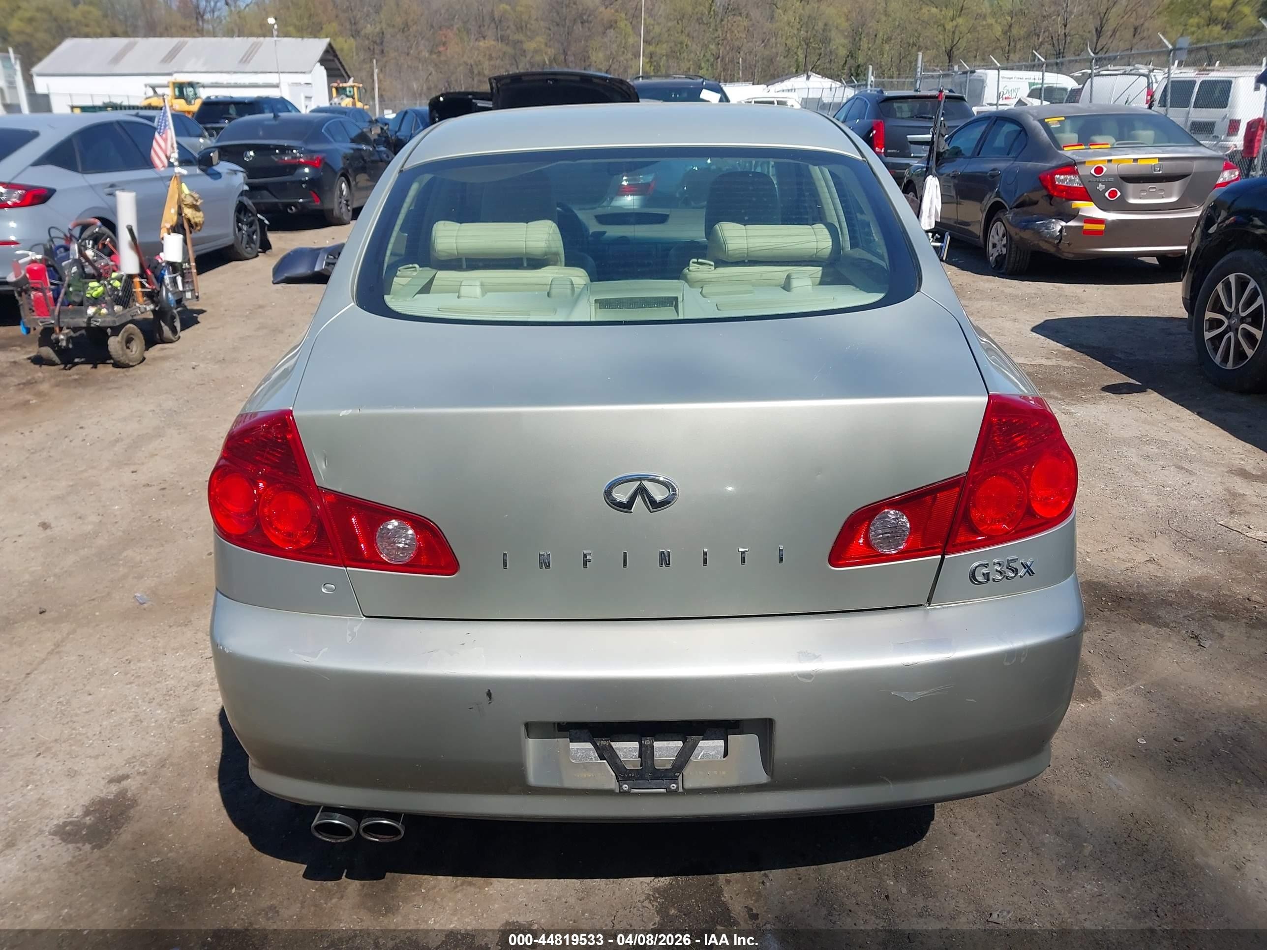 2006 Infiniti G35x   Silver vin: JNKCV51F16M614862