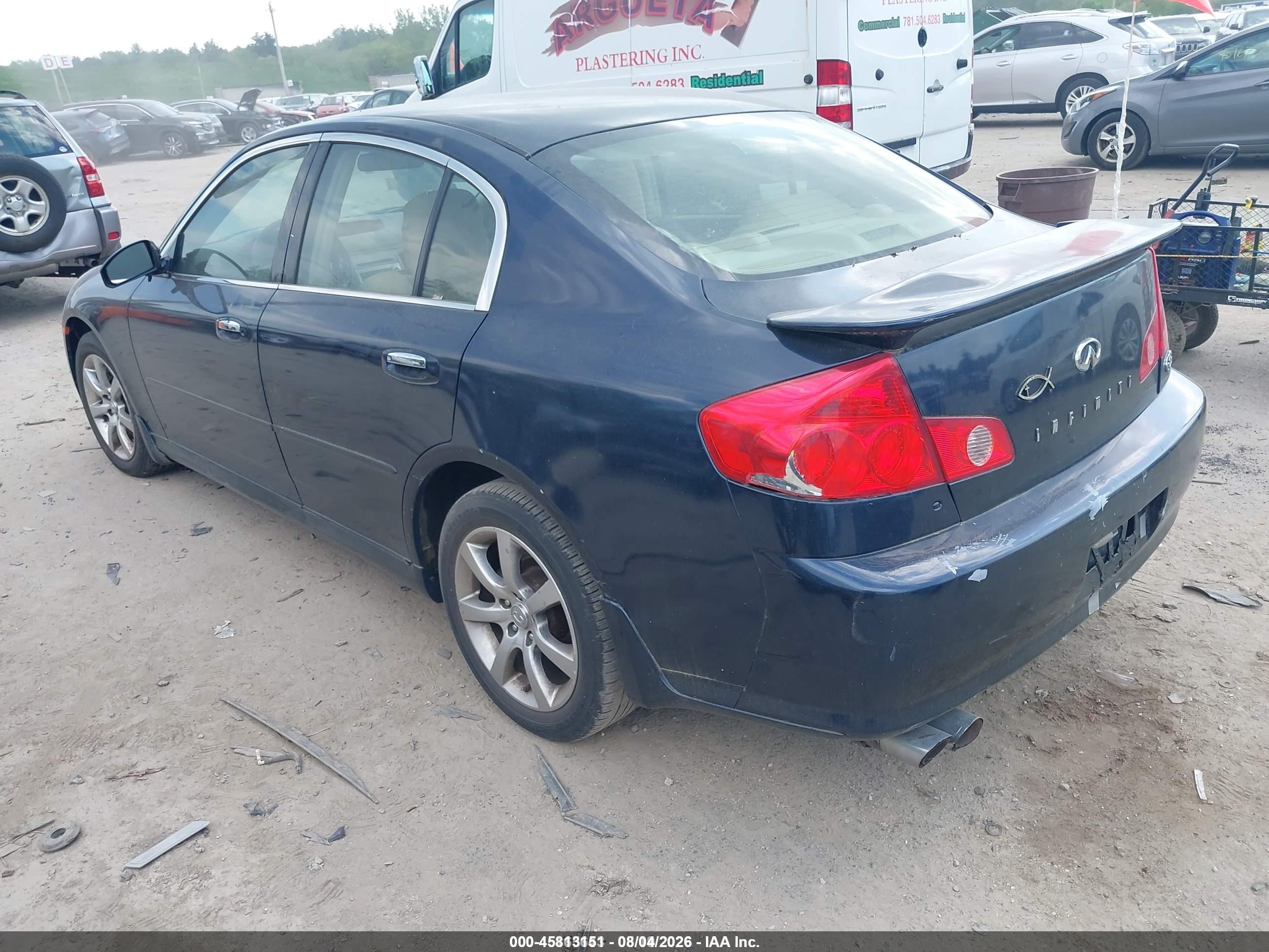 2006 Infiniti G35x   Blue vin: JNKCV51F16M615753