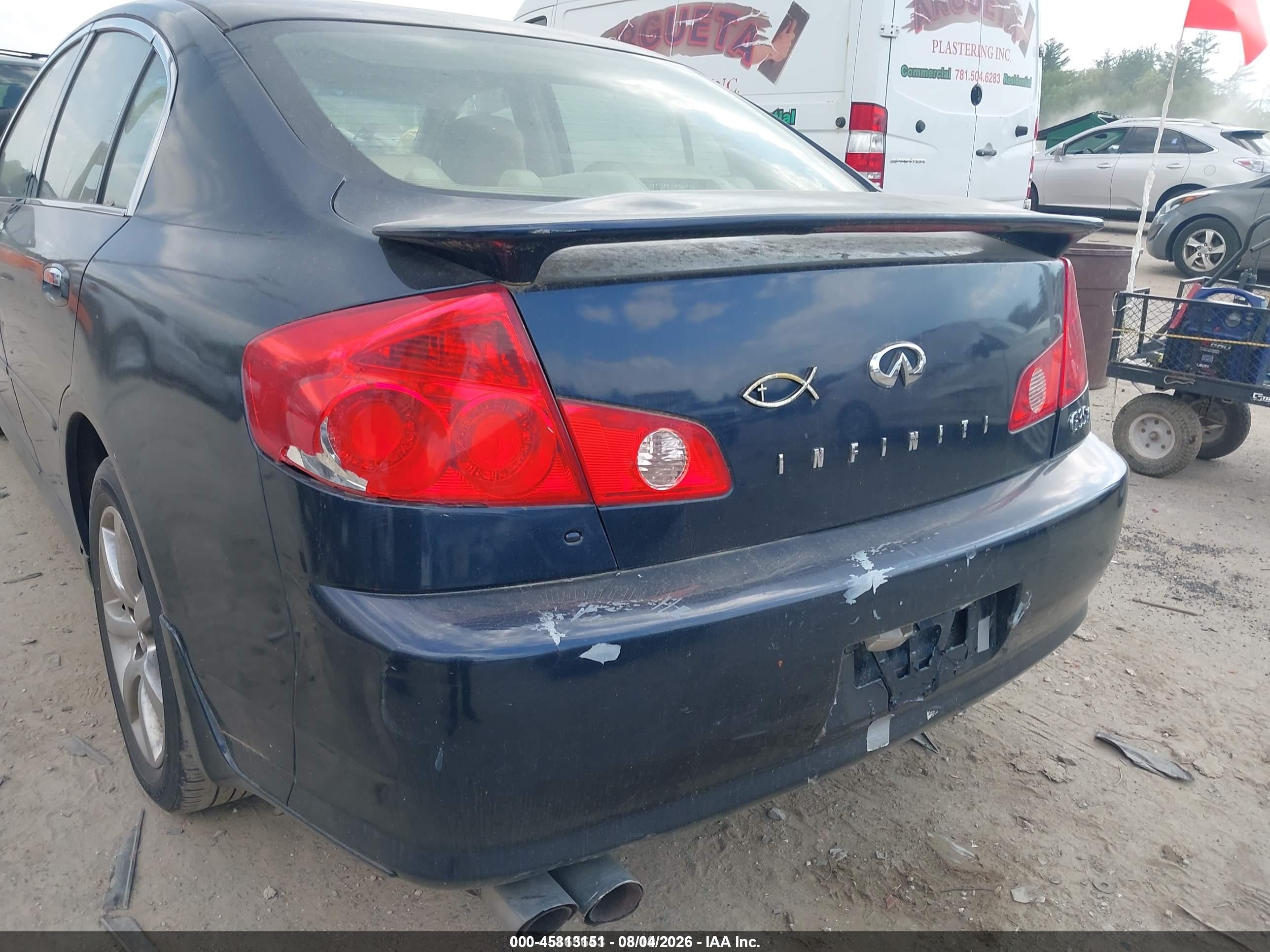 2006 Infiniti G35x   Blue vin: JNKCV51F16M615753