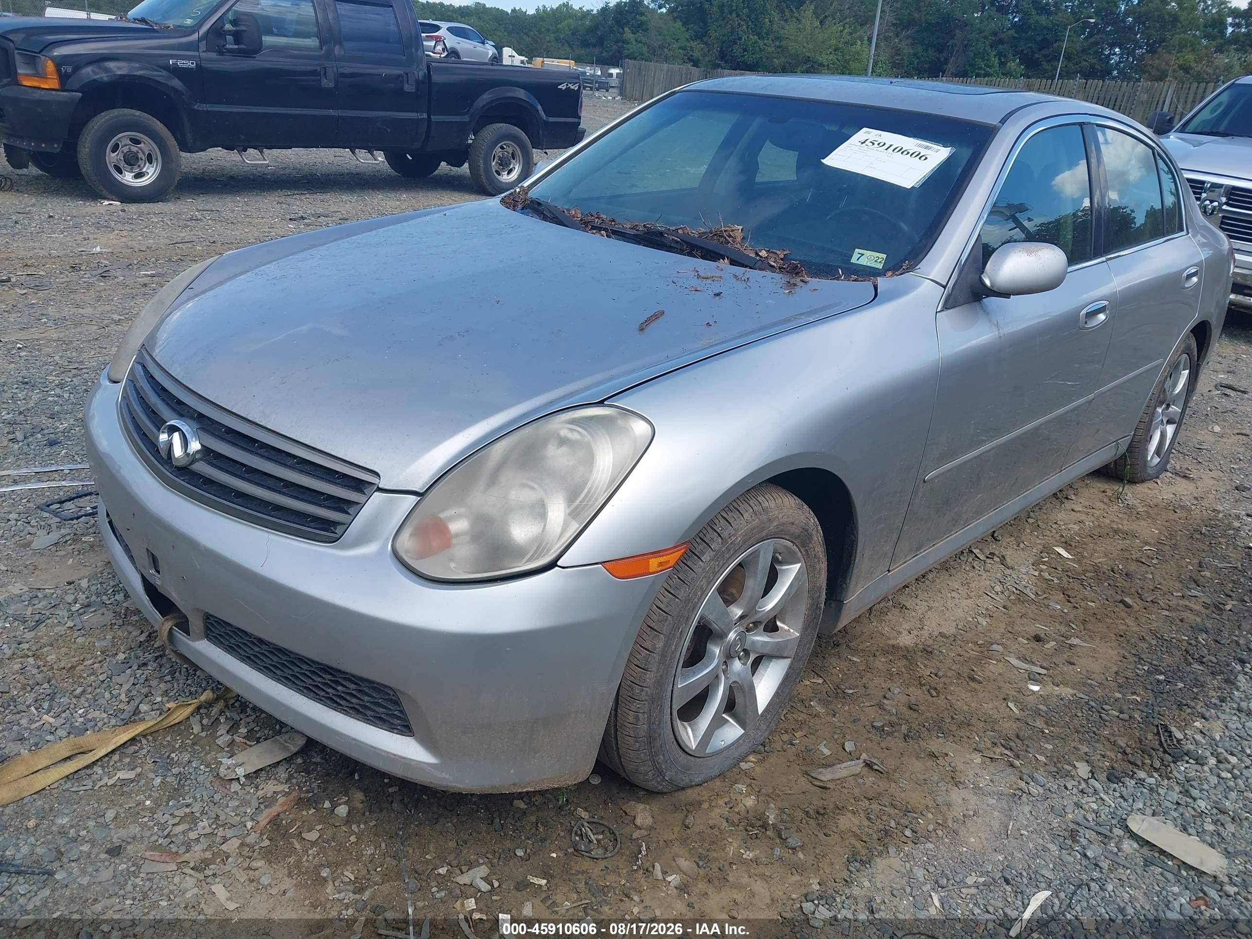 2005 Infiniti G35x Silver vin: JNKCV51F25M303455