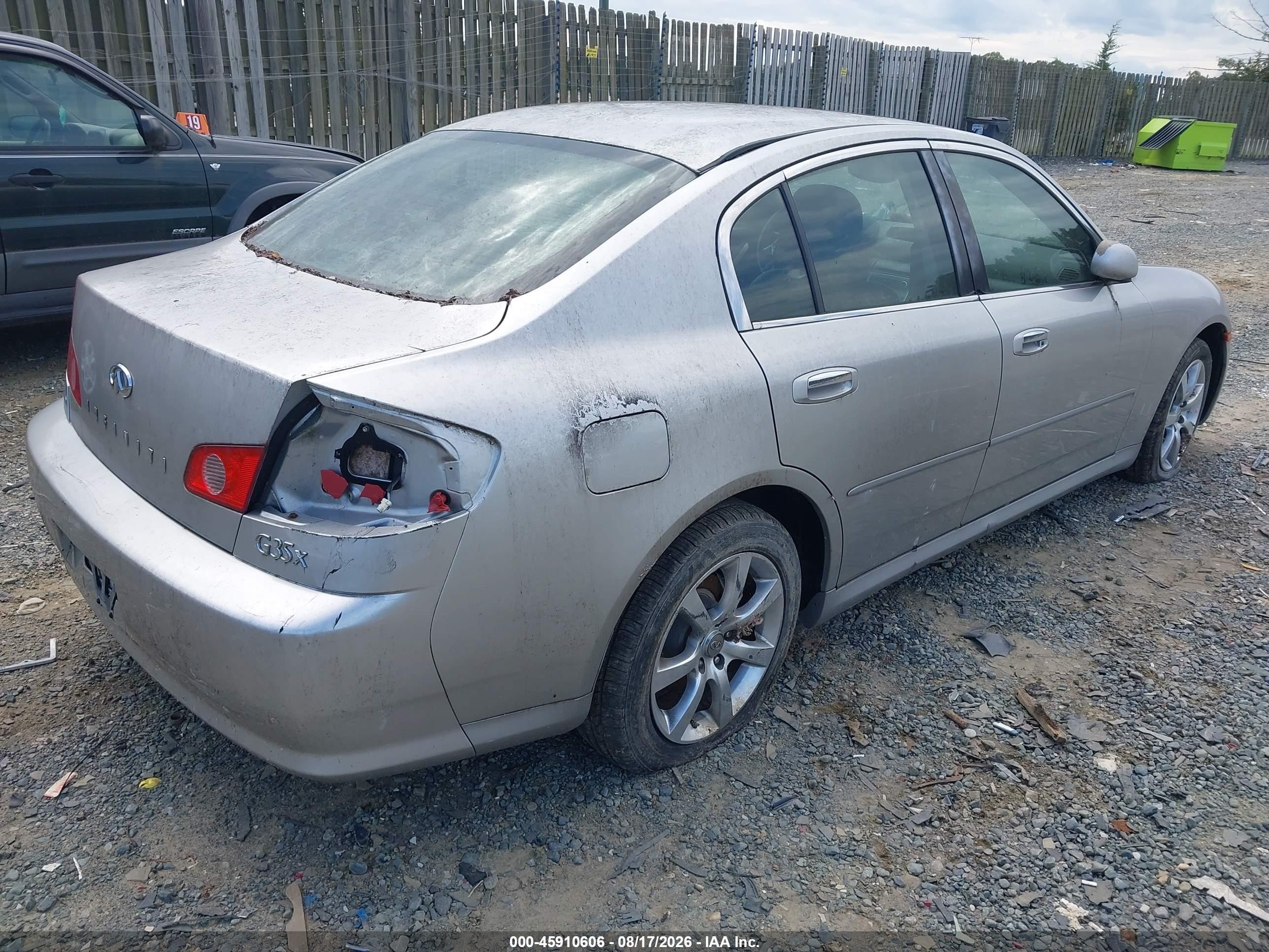 2005 Infiniti G35x Silver vin: JNKCV51F25M303455