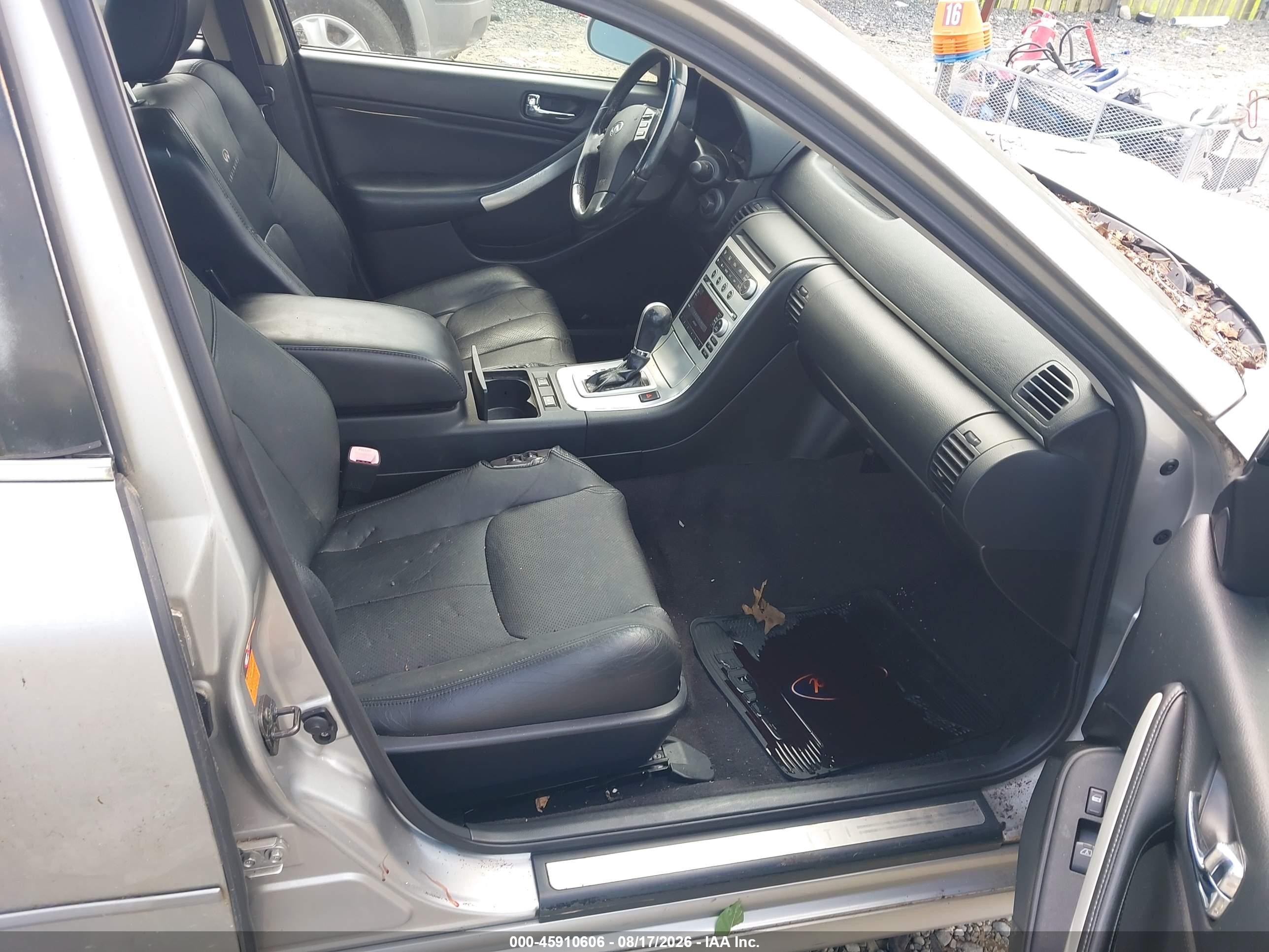 2005 Infiniti G35x Silver vin: JNKCV51F25M303455