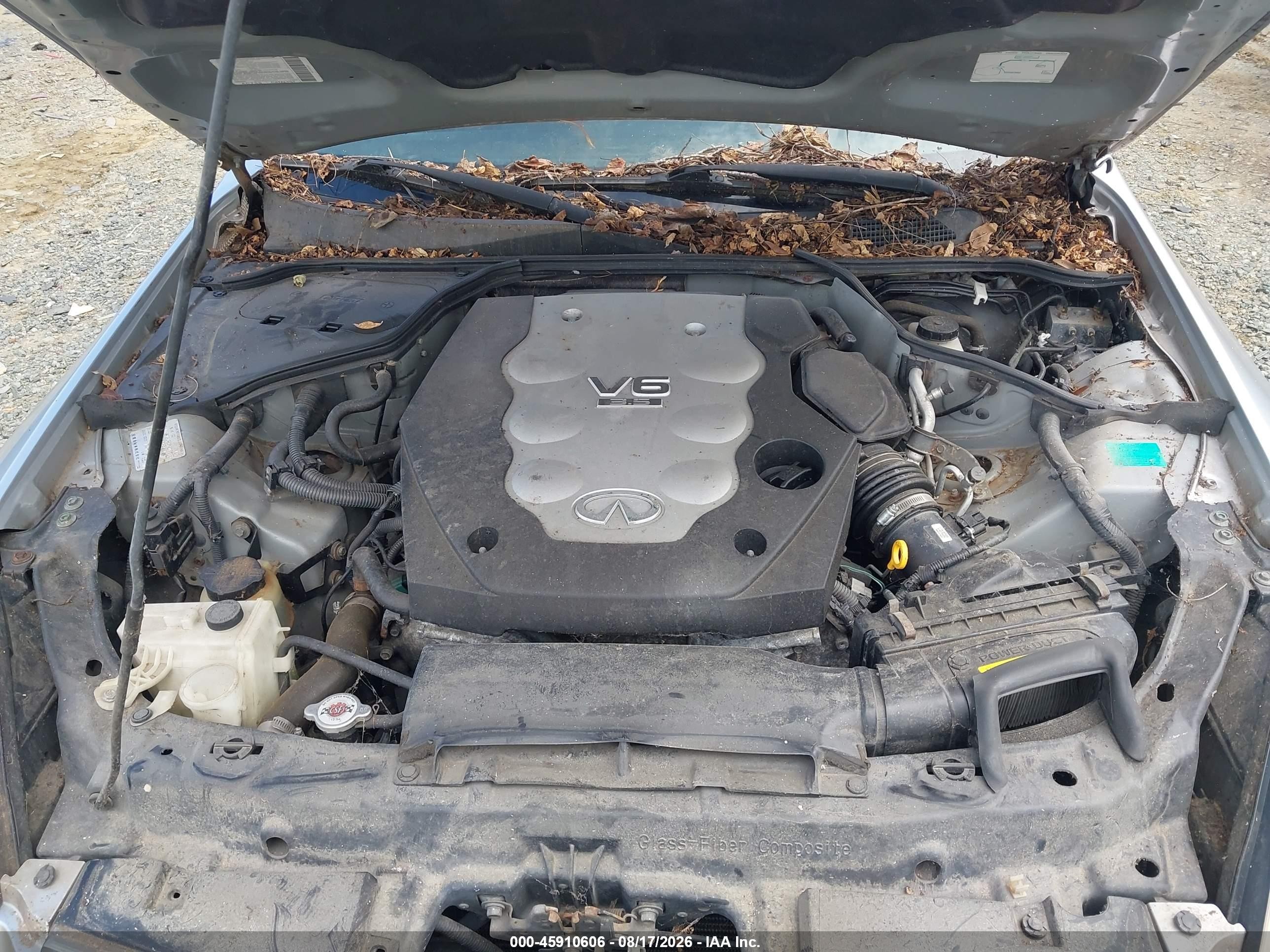 2005 Infiniti G35x Silver vin: JNKCV51F25M303455