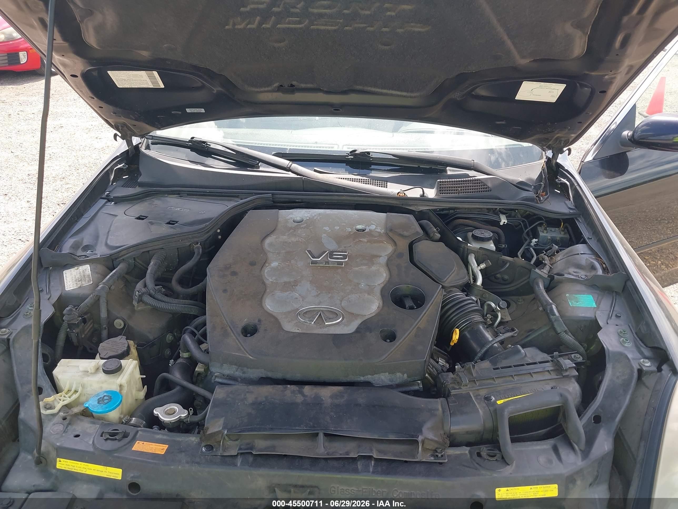 2005 Infiniti G35x   Черный vin: JNKCV51F25M304590