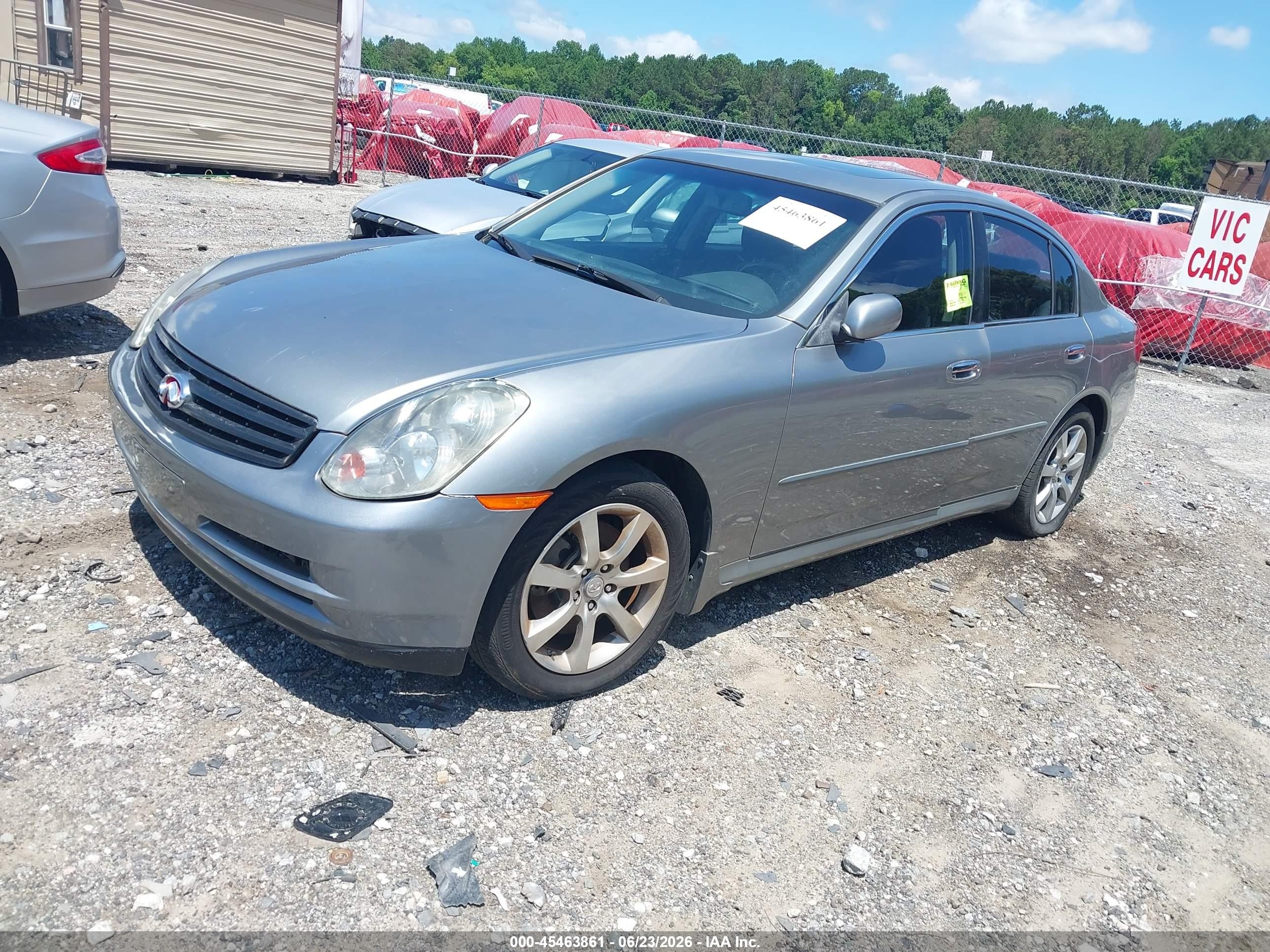 2006 Infiniti G35   Gray vin: JNKCV51F26M606009