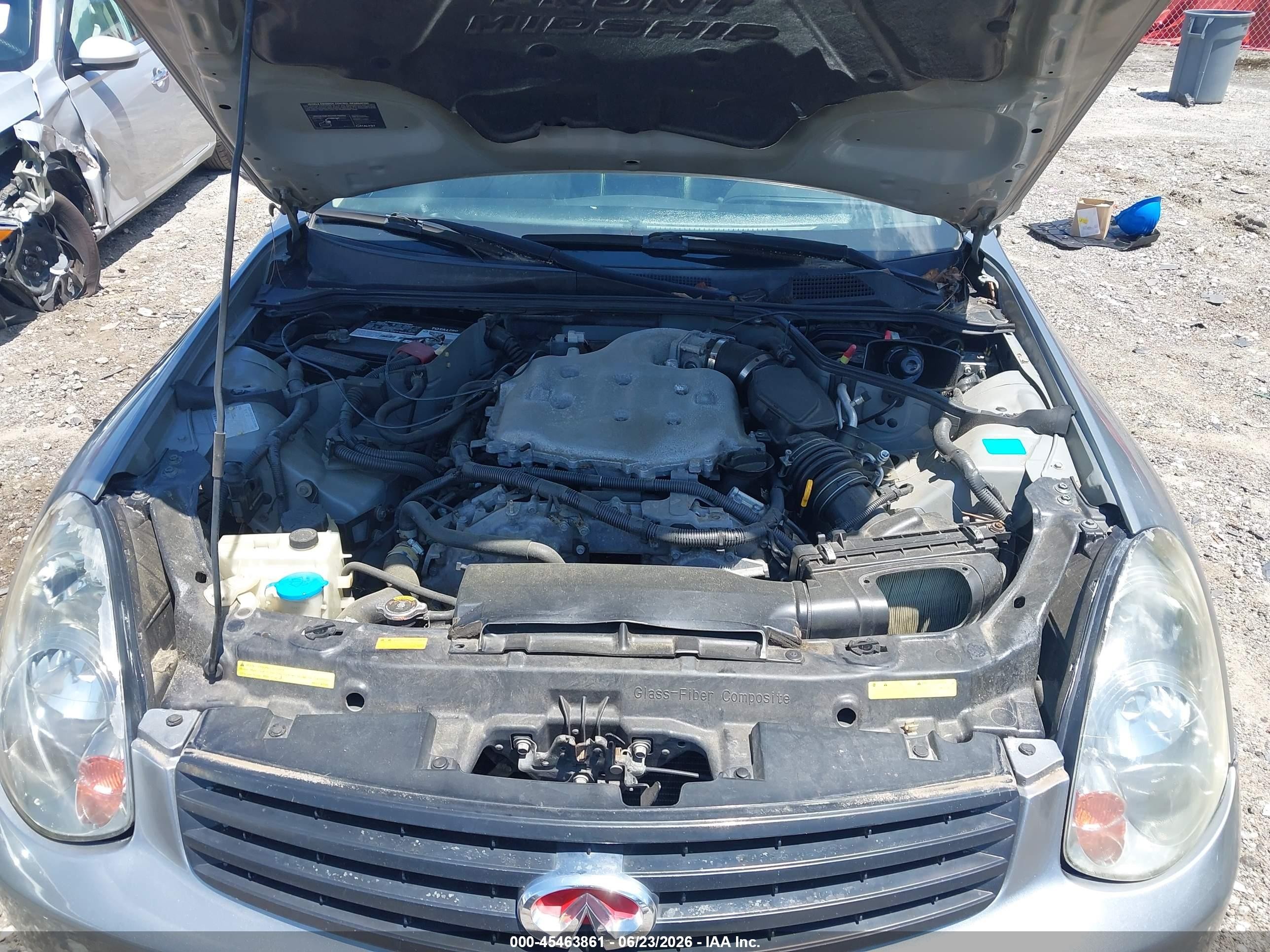 2006 Infiniti G35   Gray vin: JNKCV51F26M606009