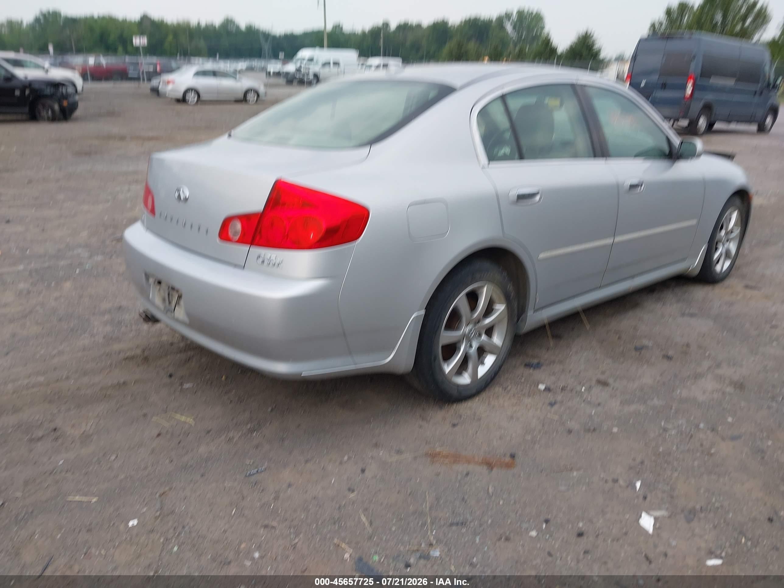 2006 Infiniti G35x   Gray vin: JNKCV51F36M601191