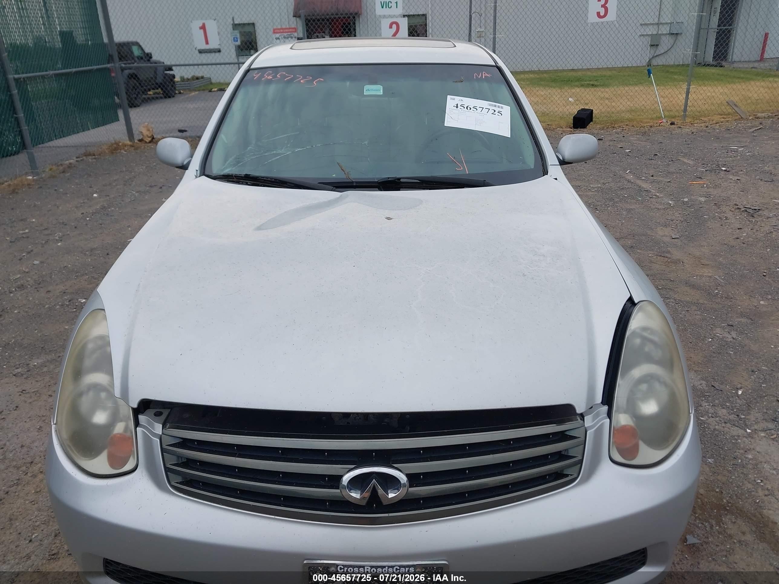 2006 Infiniti G35x   Gray vin: JNKCV51F36M601191