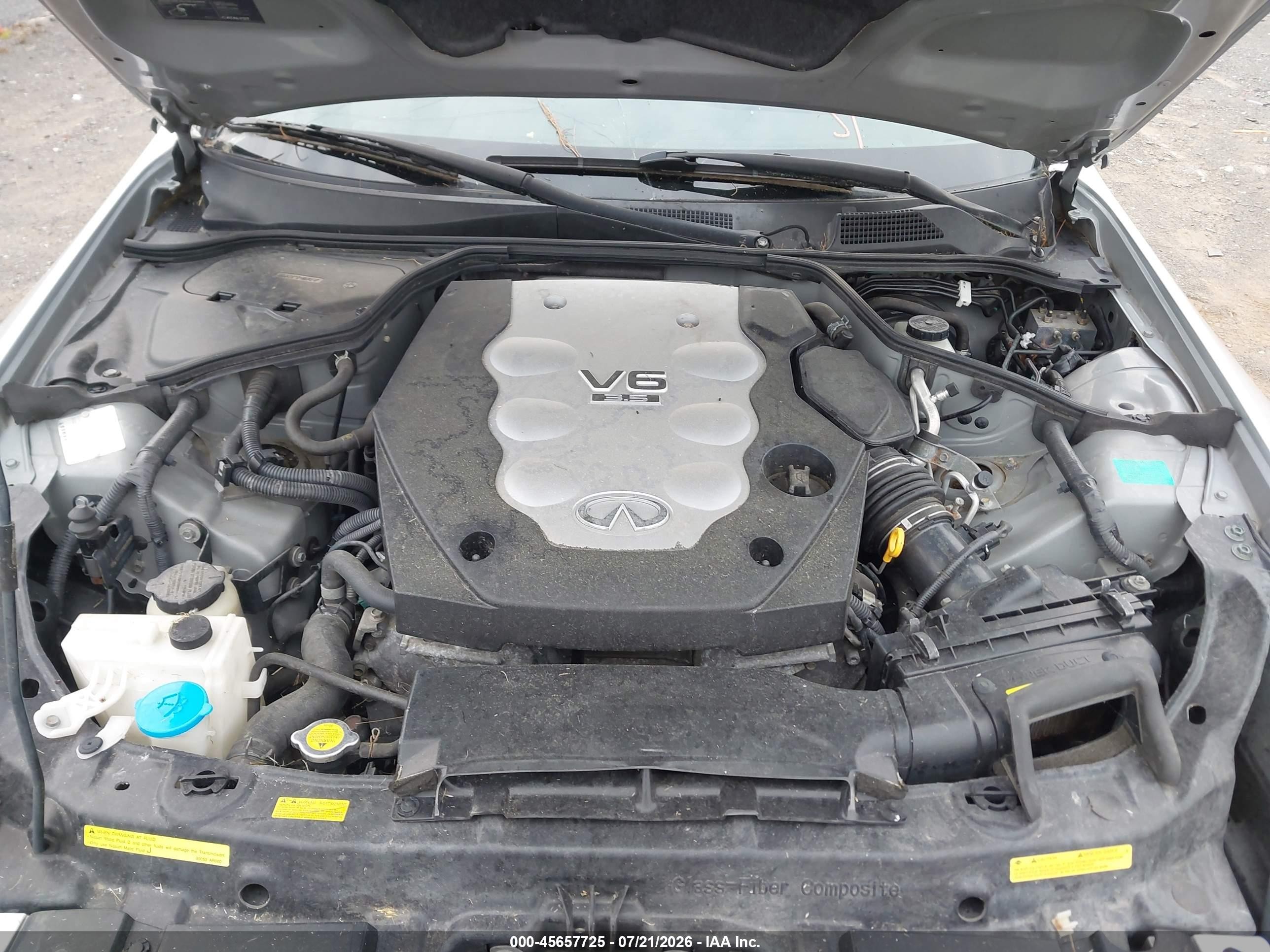 2006 Infiniti G35x   Gray vin: JNKCV51F36M601191