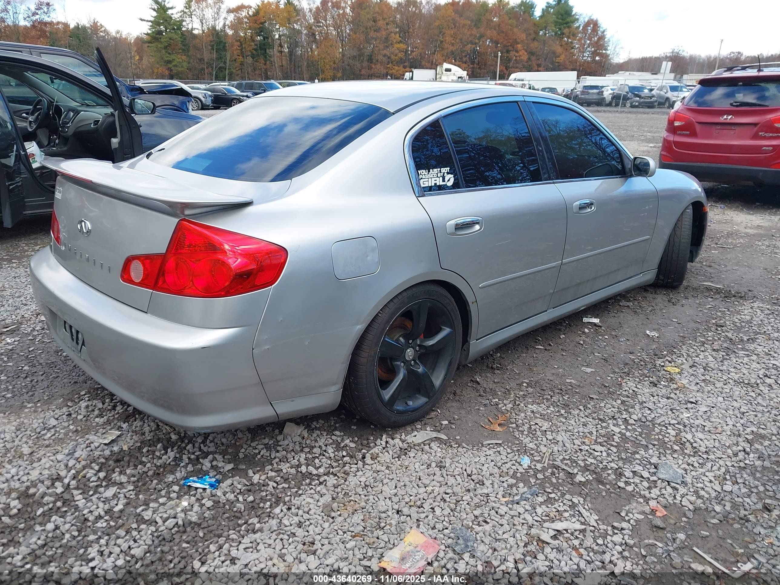 2005 Infiniti G35x   Silver vin: JNKCV51F45M305031