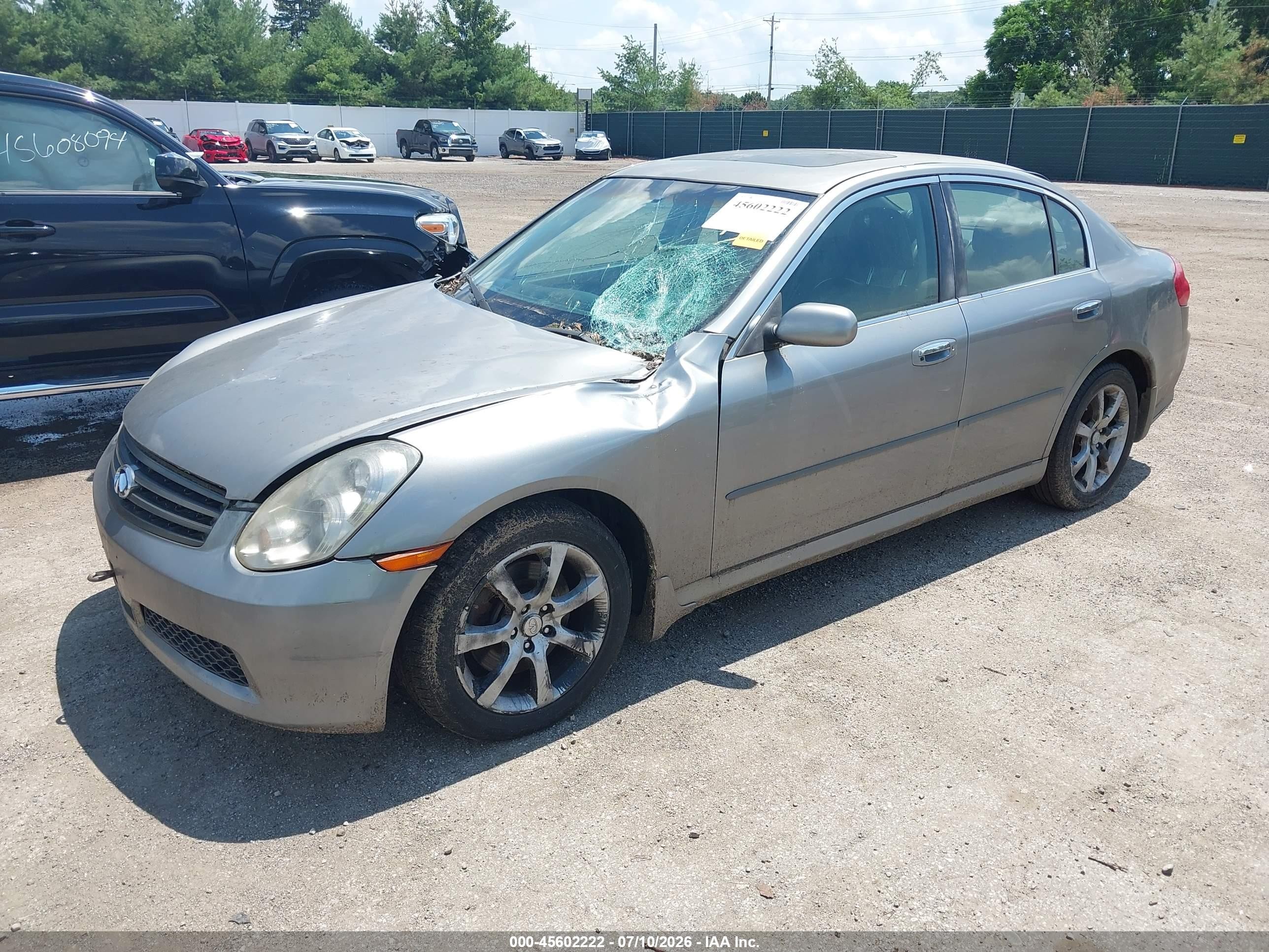 2006 Infiniti G35x   Gray vin: JNKCV51F56M600964