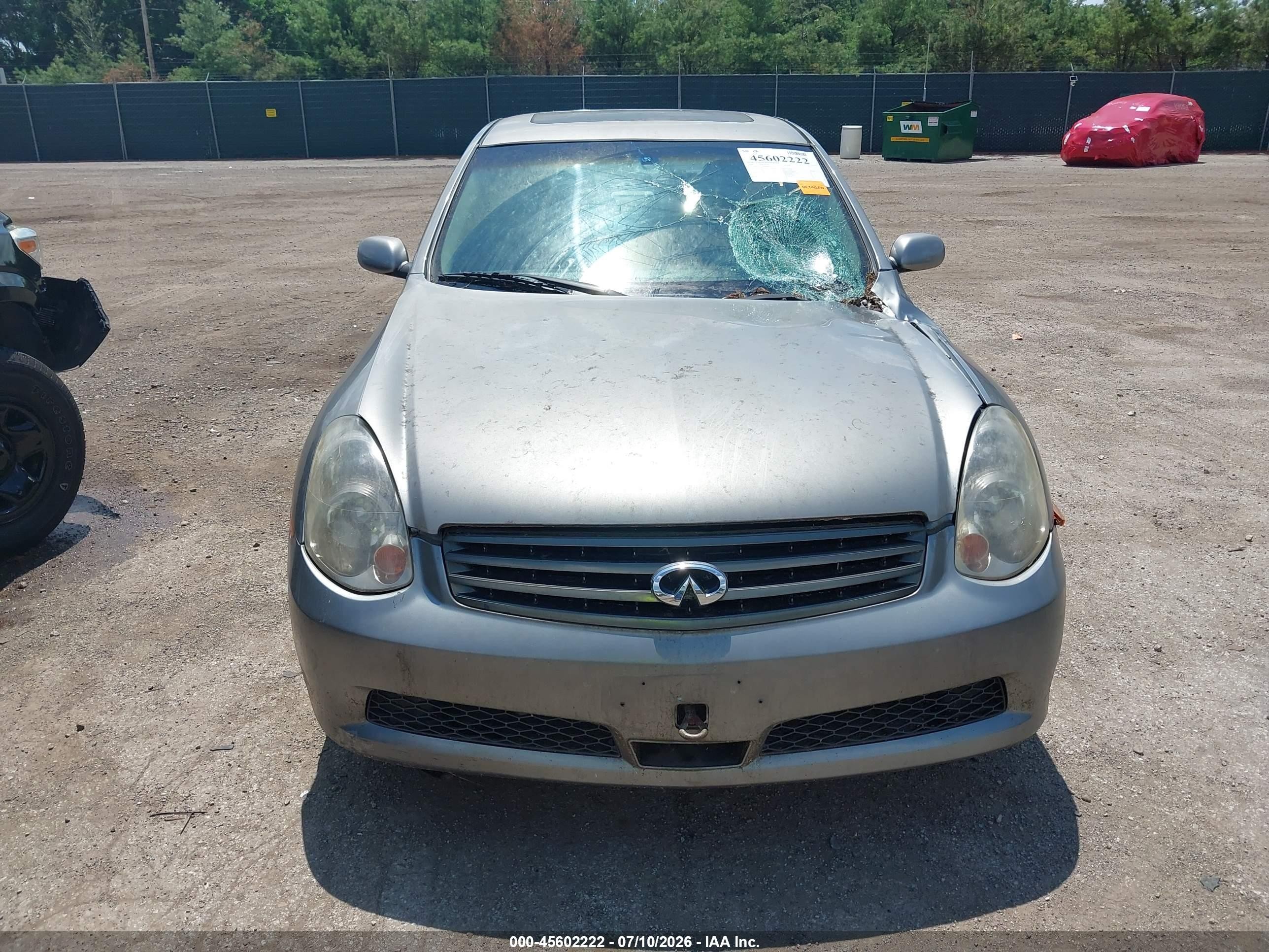 2006 Infiniti G35x   Gray vin: JNKCV51F56M600964