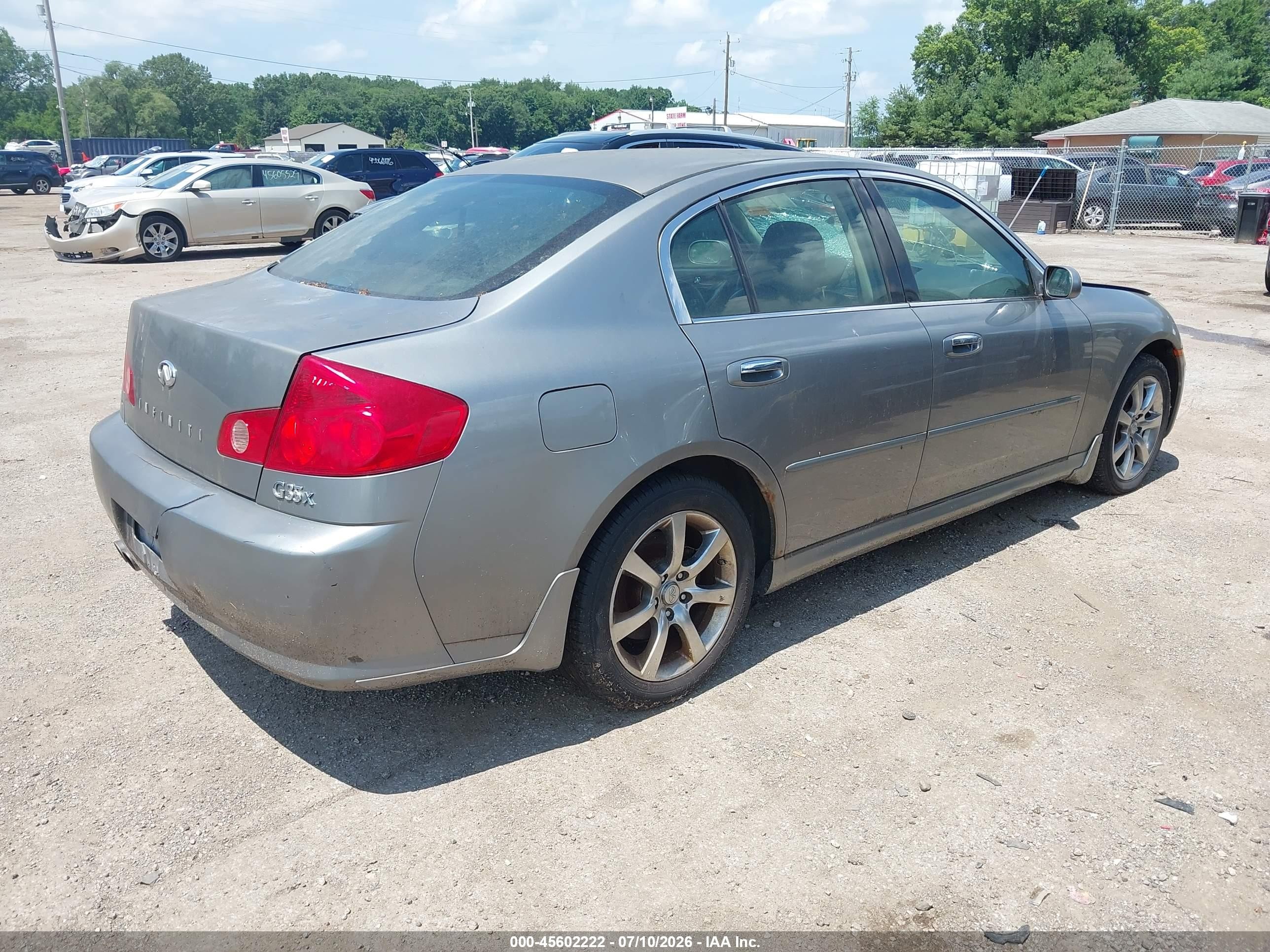 2006 Infiniti G35x   Gray vin: JNKCV51F56M600964
