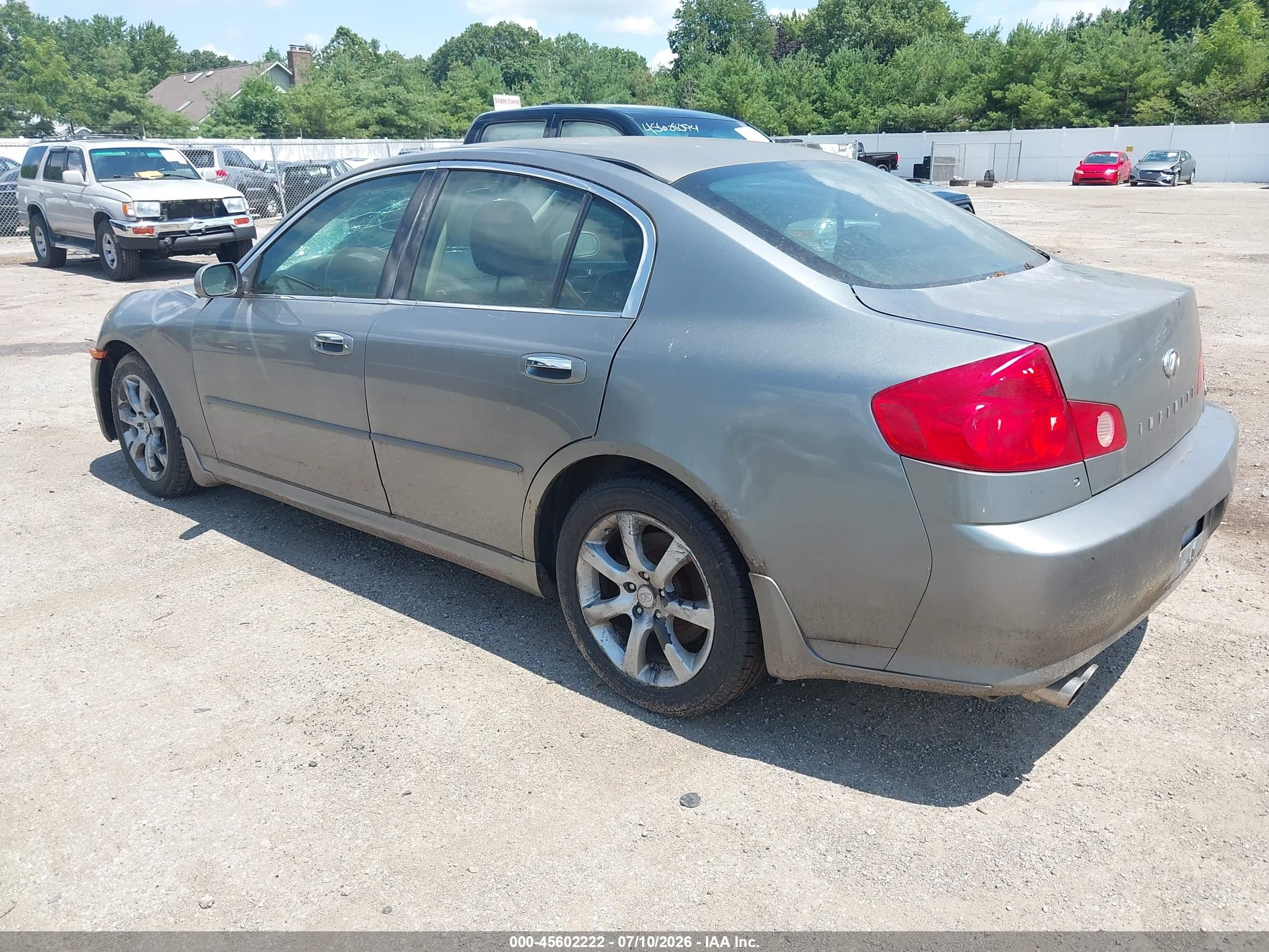 2006 Infiniti G35x   Gray vin: JNKCV51F56M600964