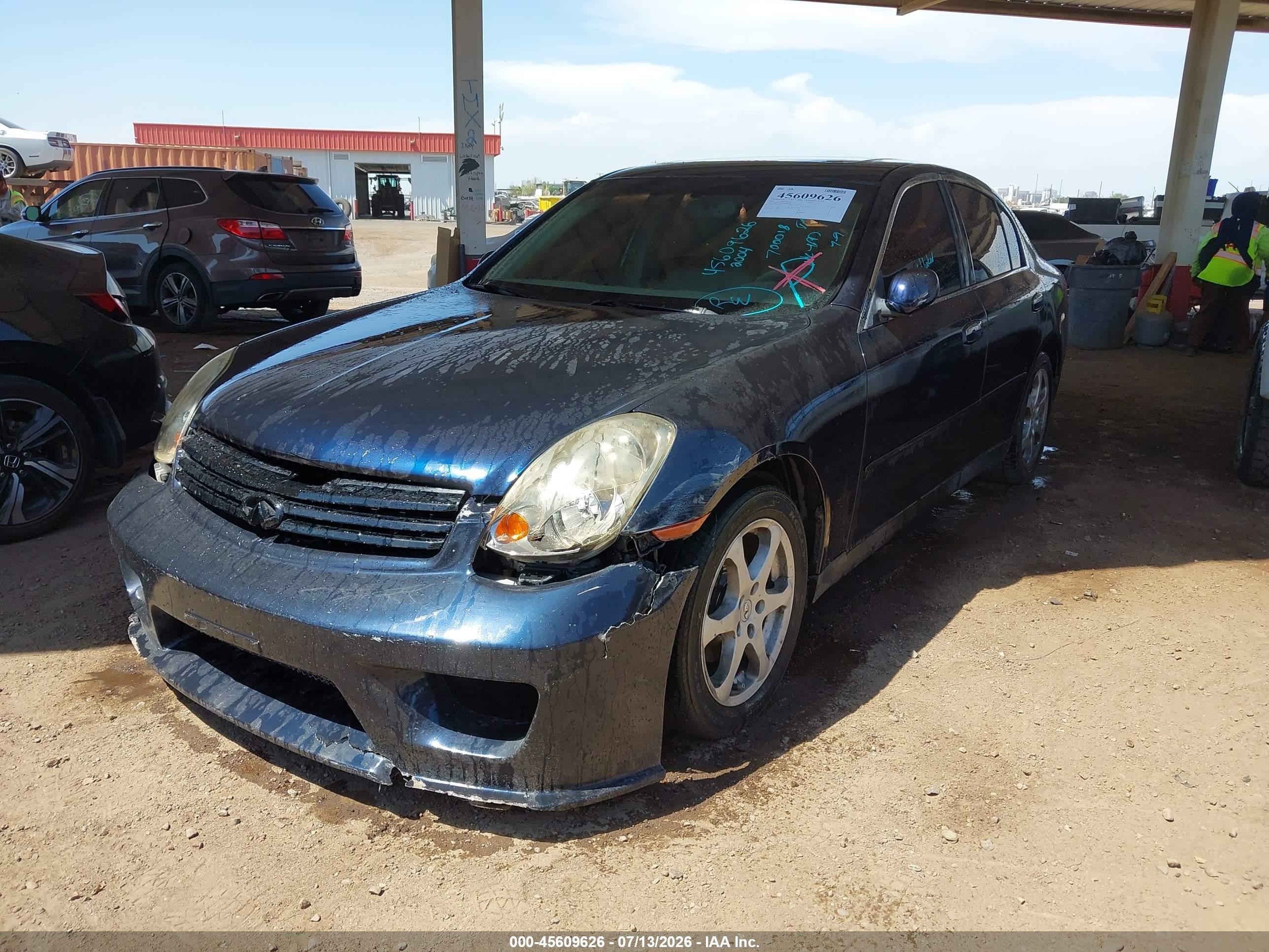 2004 Infiniti G35x   Blue vin: JNKCV51F64M700018