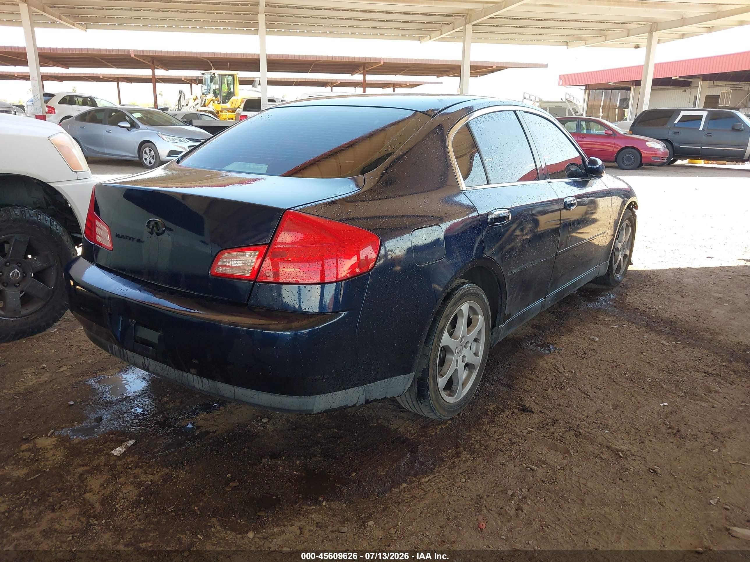 2004 Infiniti G35x   Blue vin: JNKCV51F64M700018