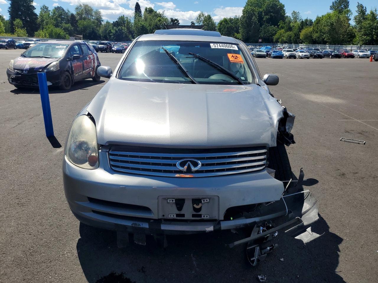2004 Infiniti G35 Base Серый vin: JNKCV51F64M714534