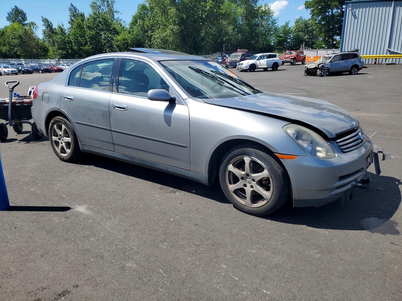 2004 Infiniti G35 Base Серый vin: JNKCV51F64M714534