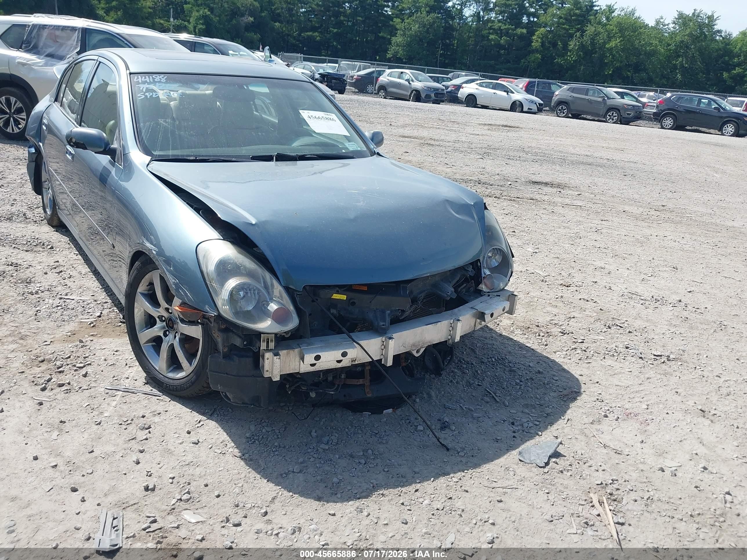 2005 Infiniti G35x   Blue vin: JNKCV51F65M315186