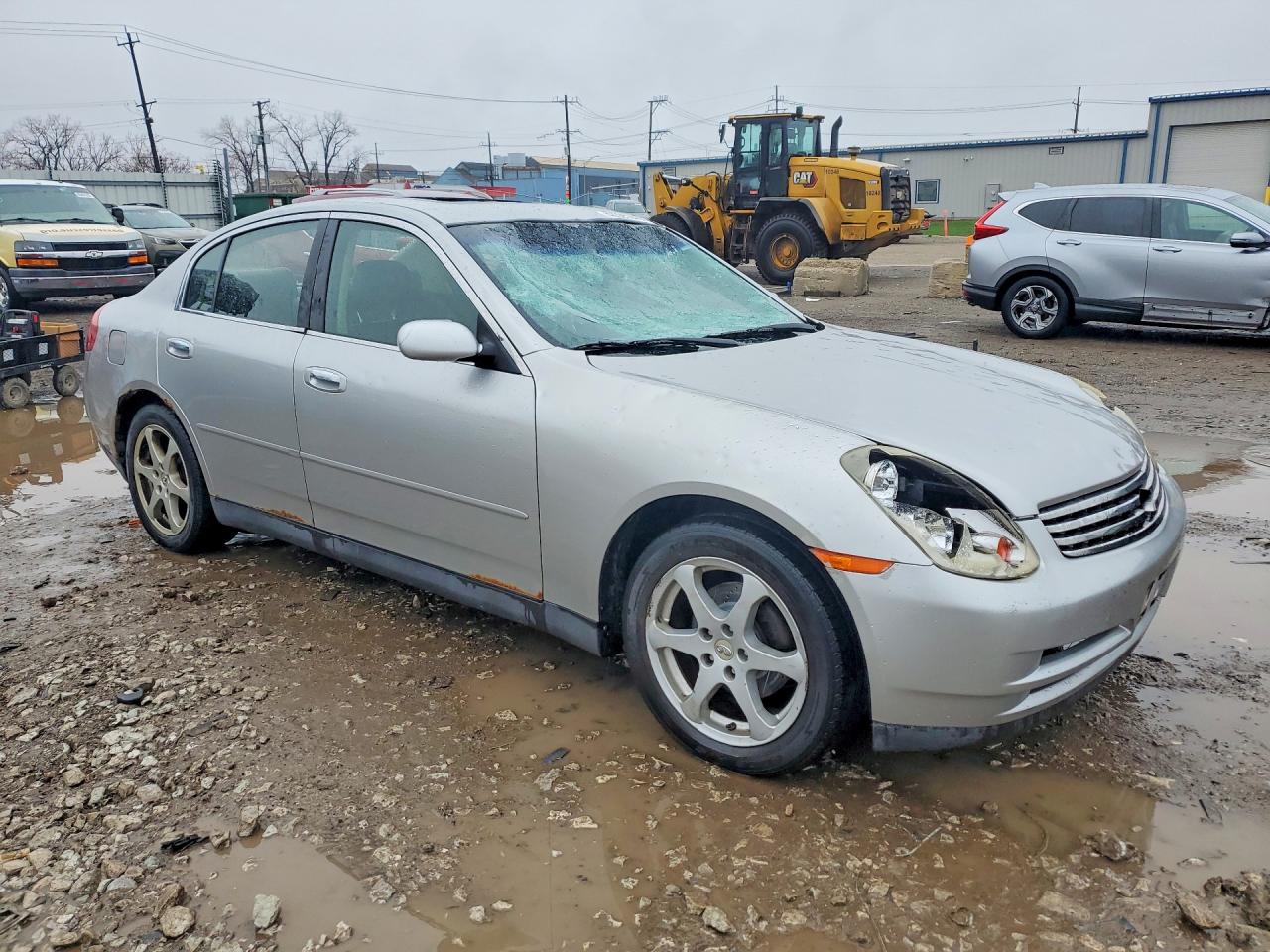 2004 Infiniti G35 Base Silver vin: JNKCV51F74M707530