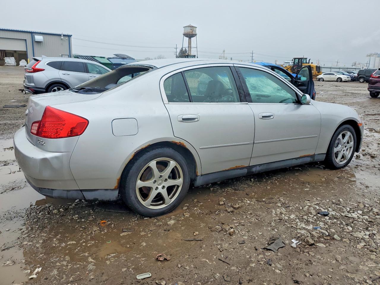2004 Infiniti G35 Base Silver vin: JNKCV51F74M707530